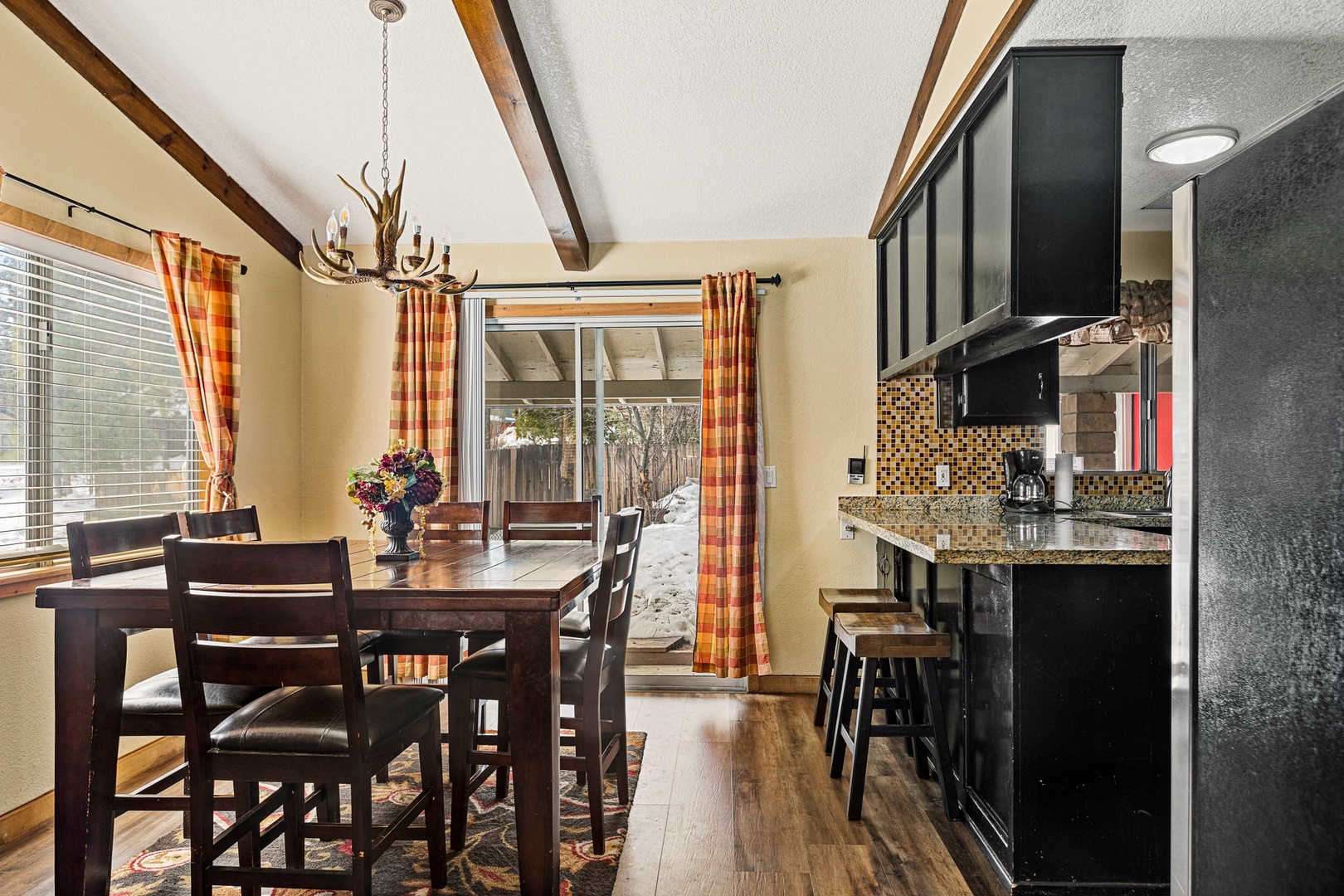 Dining and kitchen area
