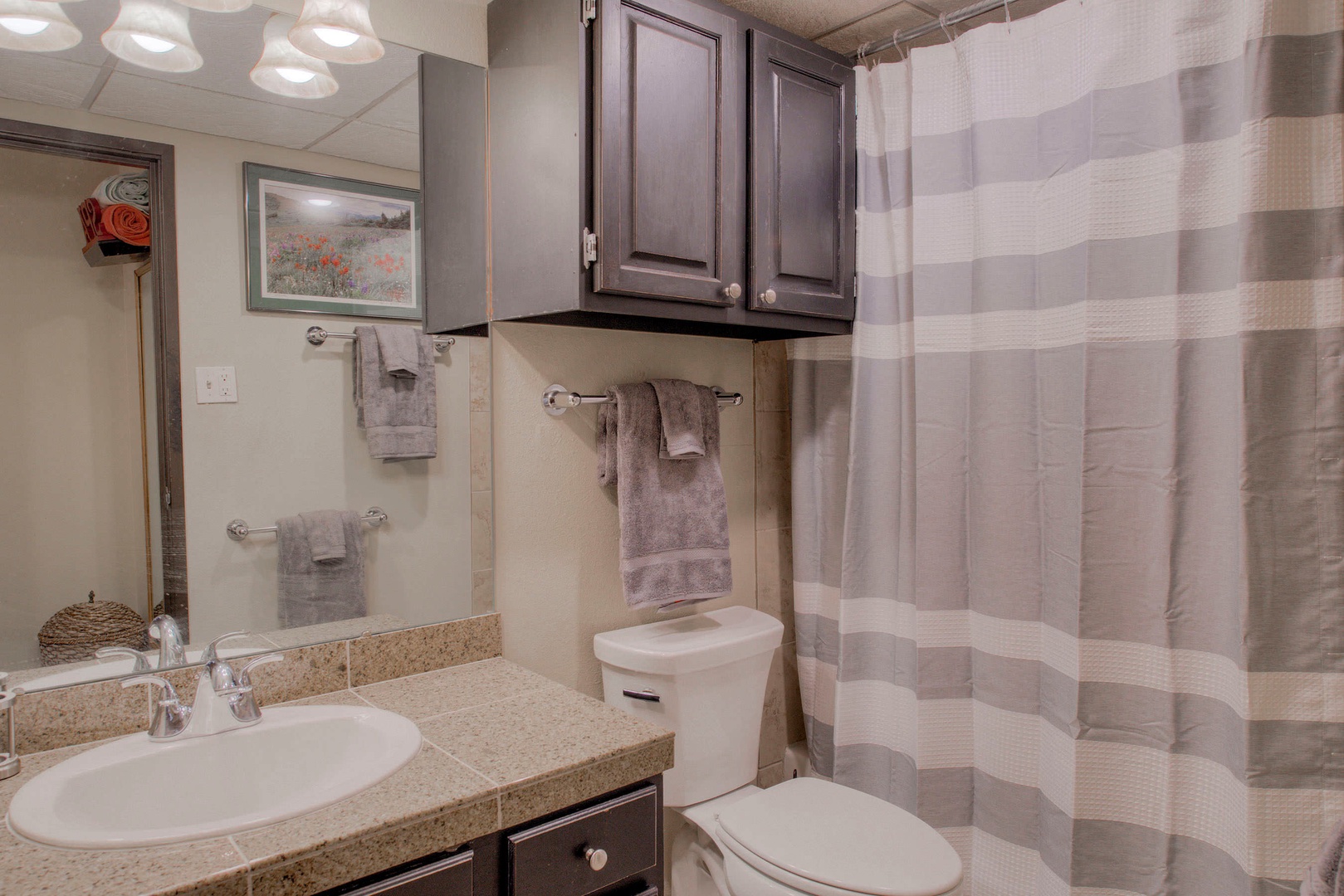 Bathroom with shower/tub combo