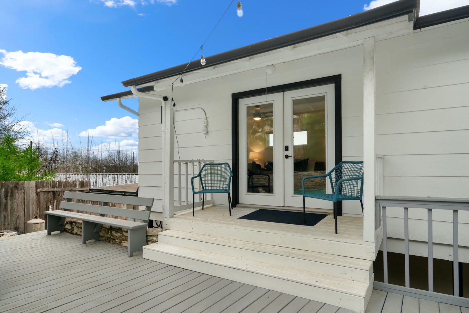 Take in the fresh air while you relax on the spacious back deck