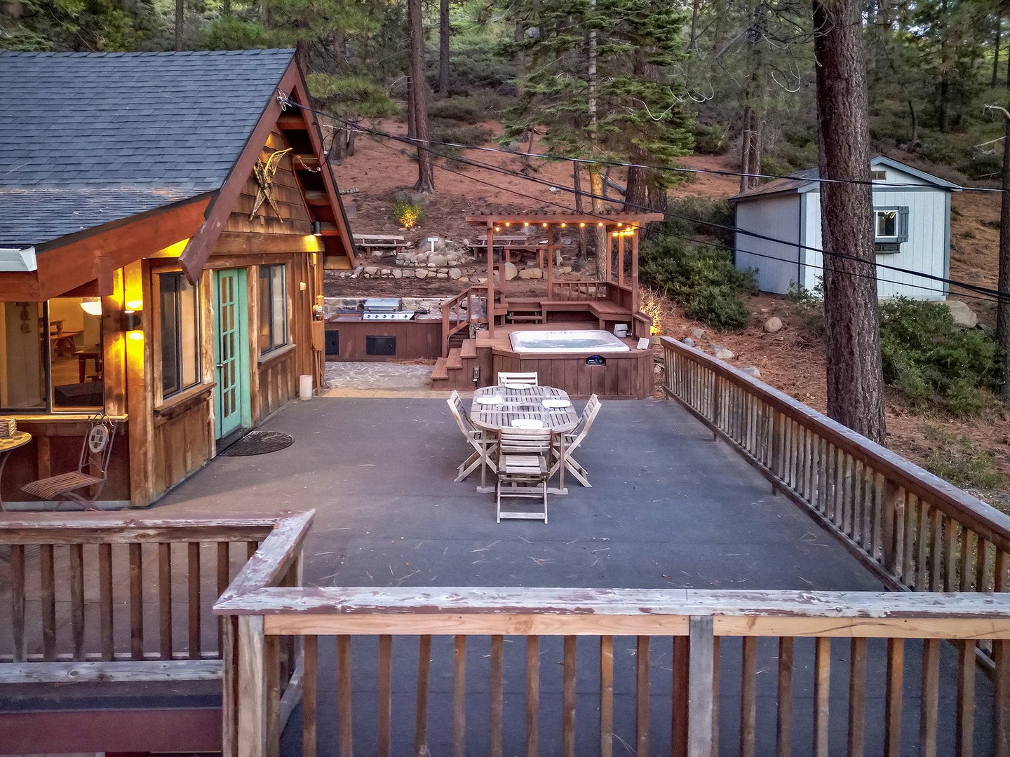 Dine outdoors on the patio with great views