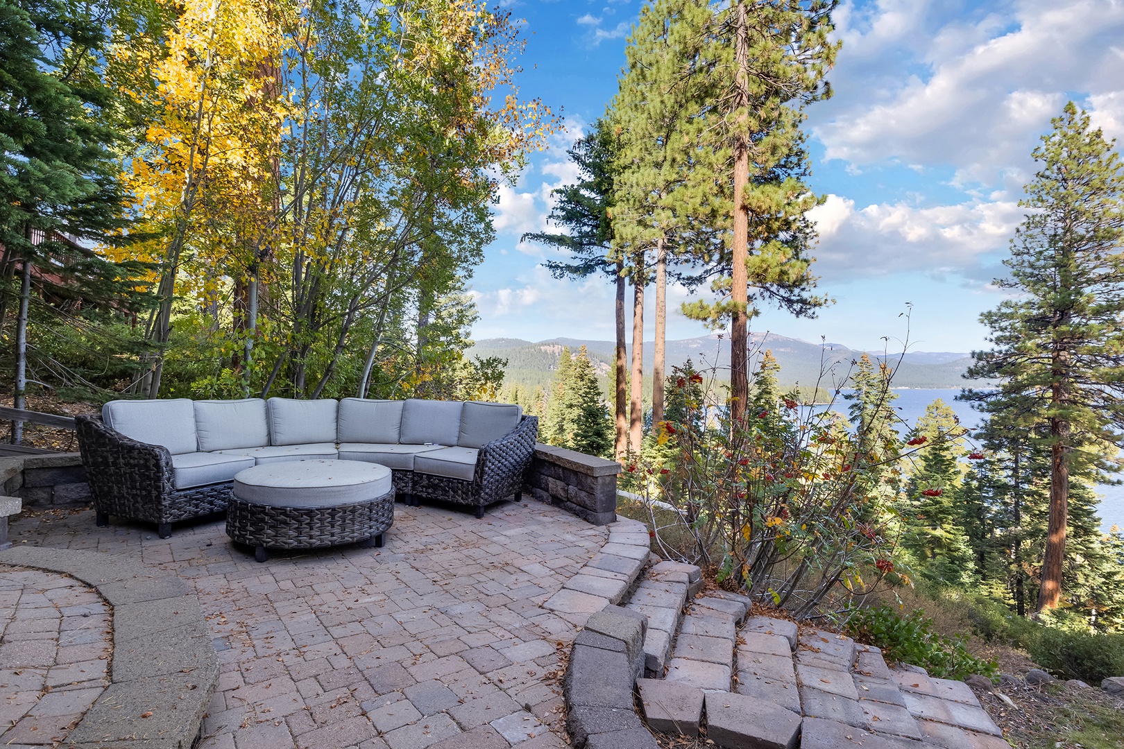 Back yard sitting area