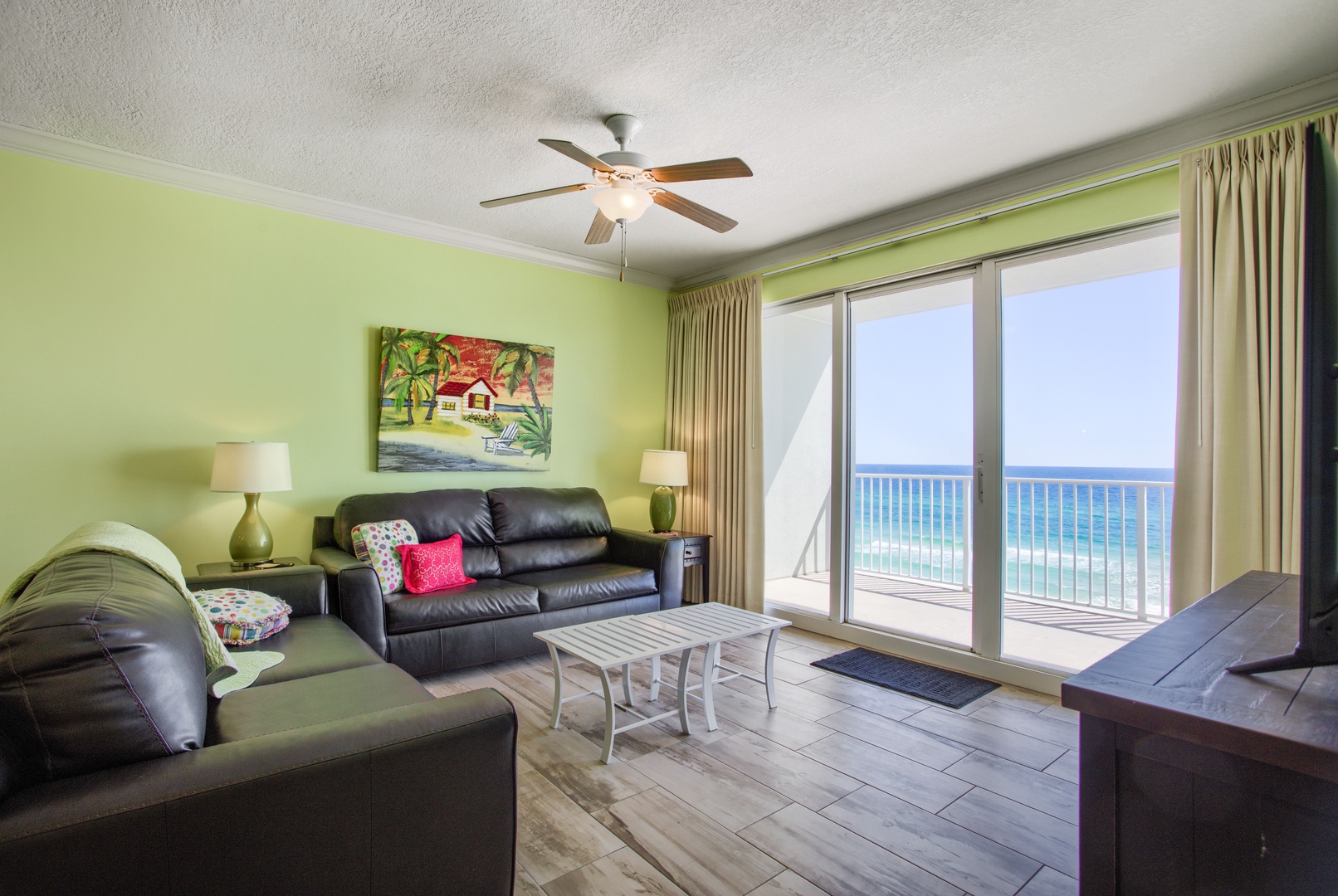 Take in the incredible Ocean Views from your Living Room and private Balcony