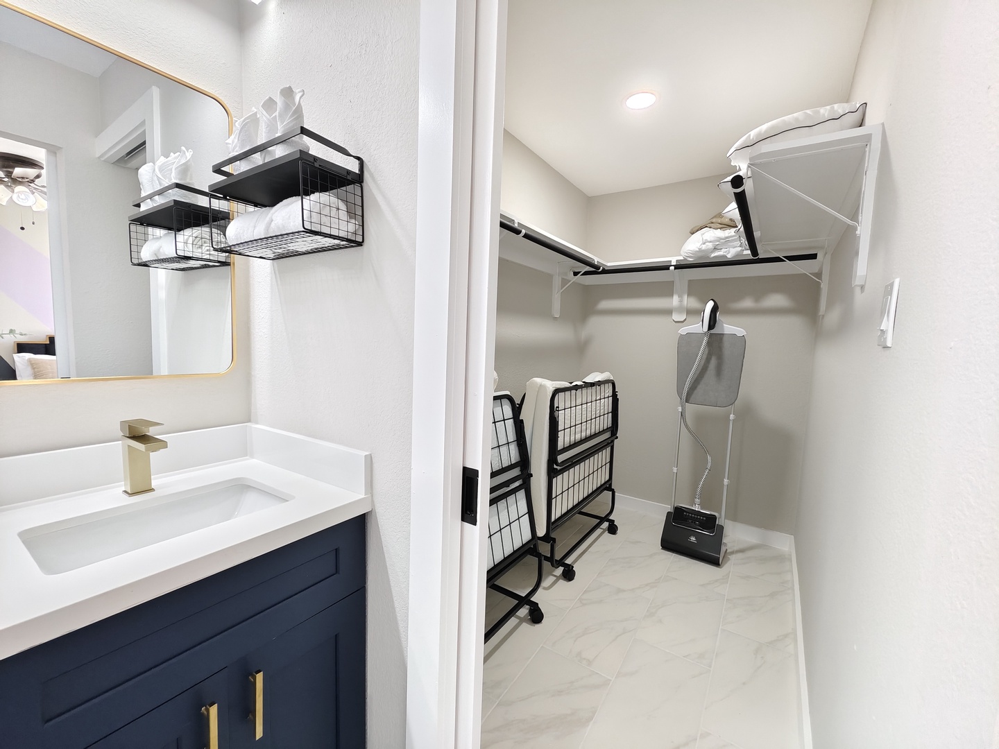 Additional amenities await in the master closet, off the ensuite