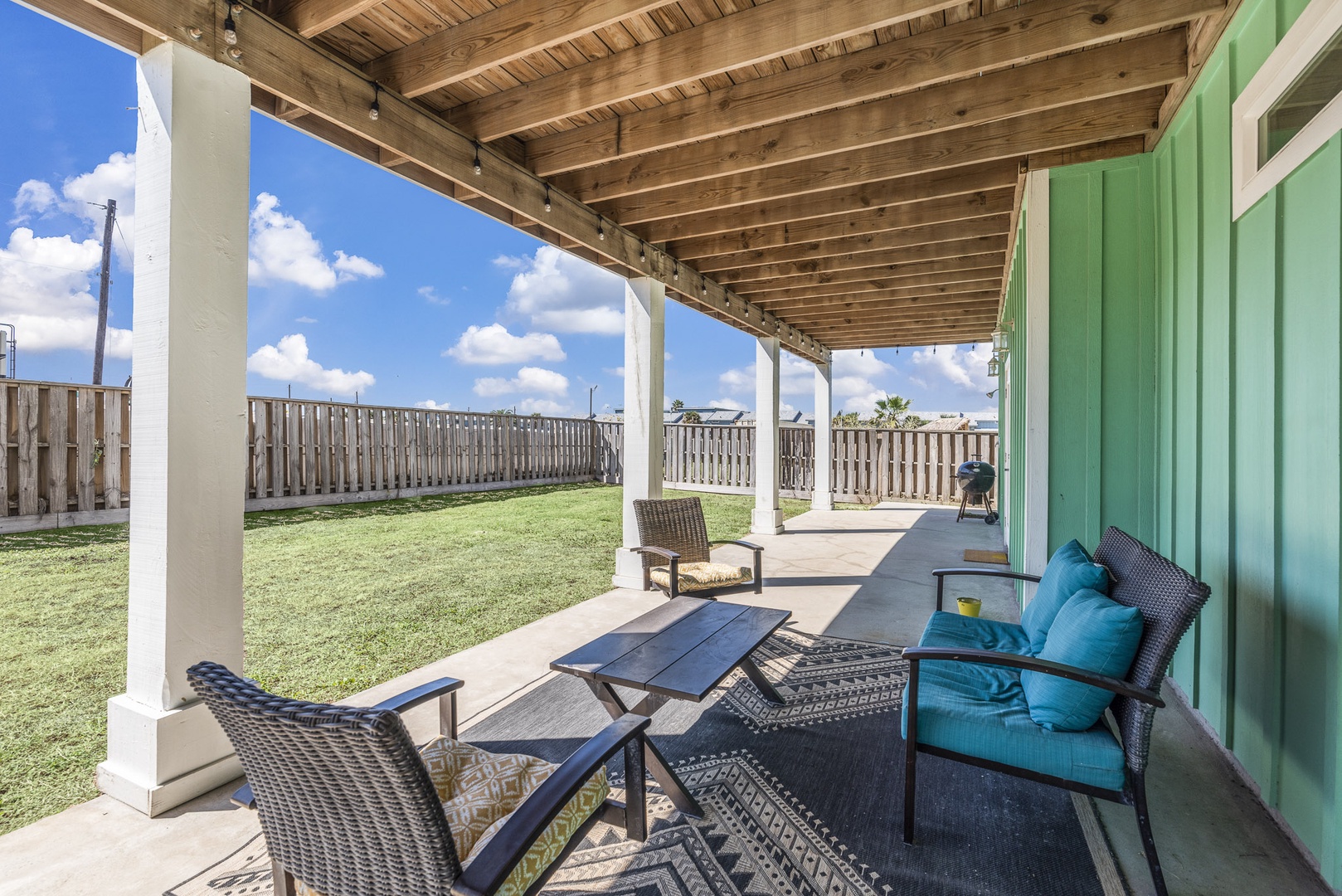 Enjoy the fresh air and tranquility on the lower-level back patio