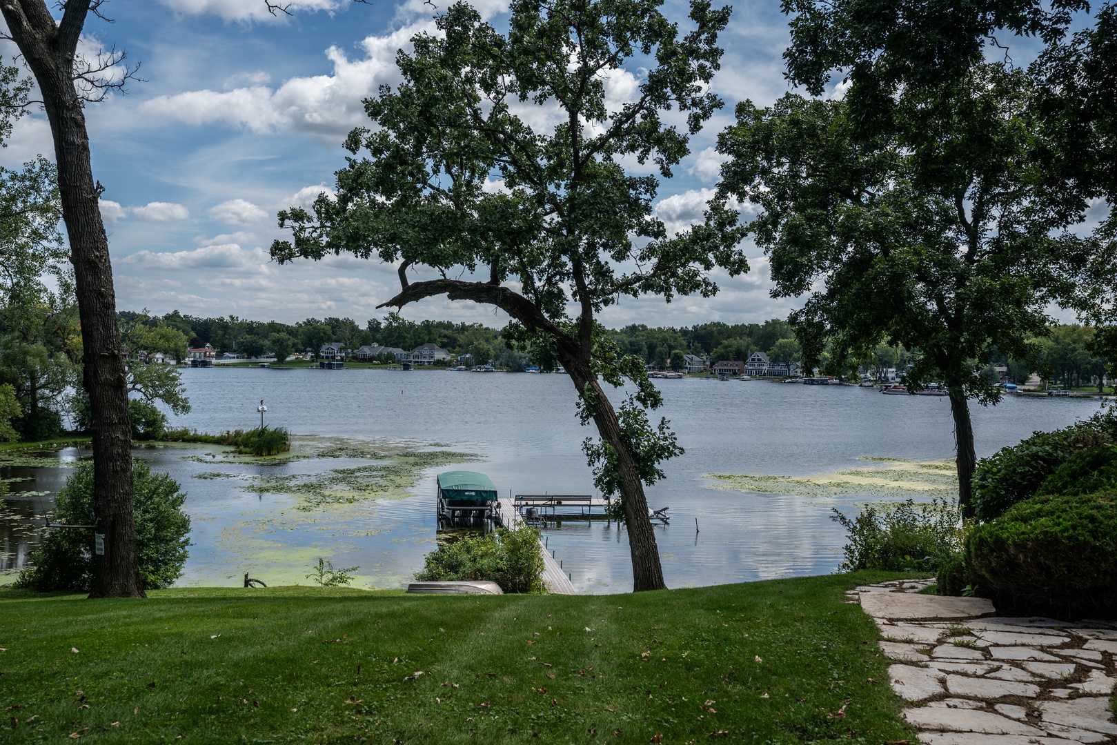 Bring along your lake toys to use with the shared dock!