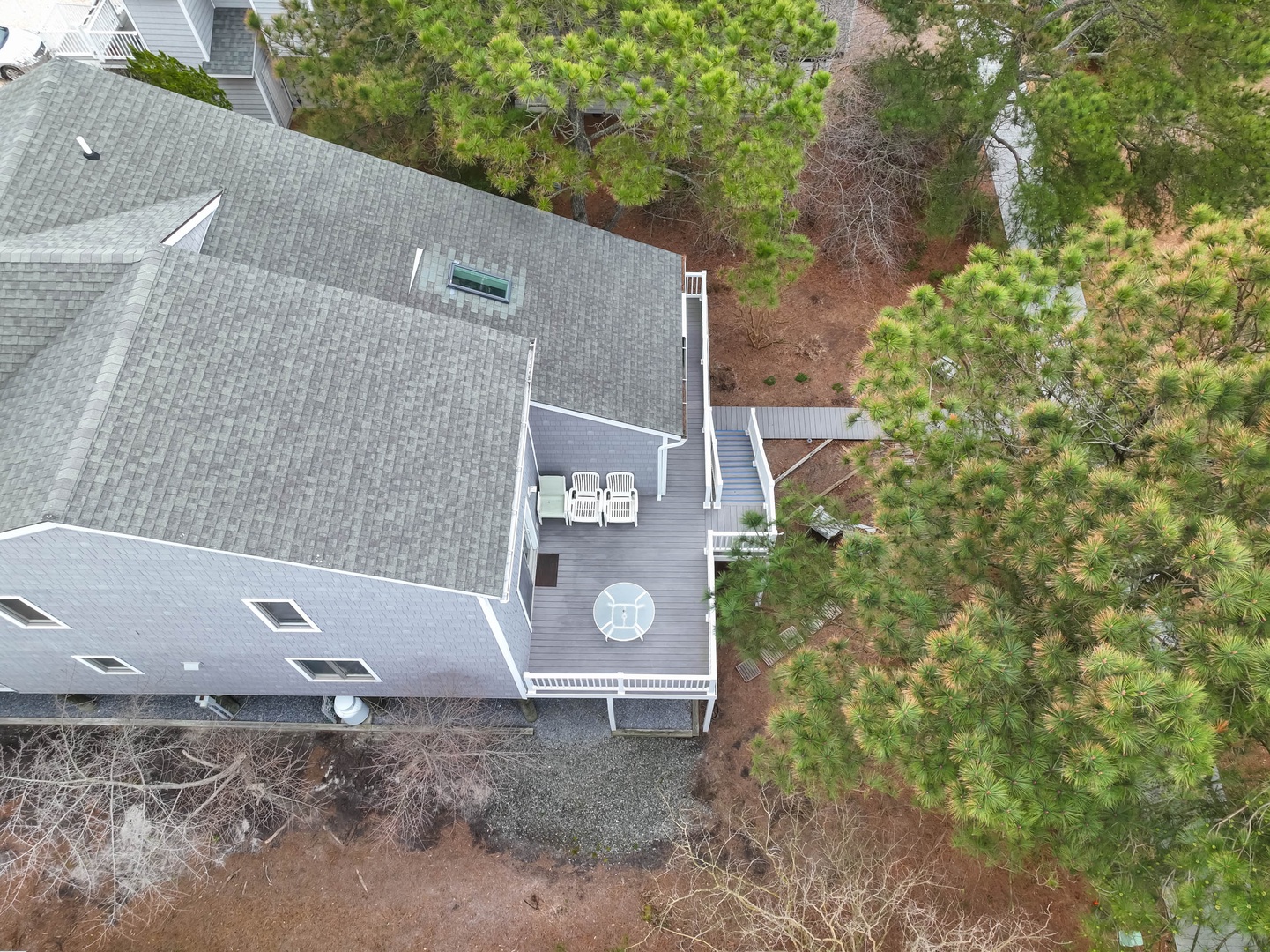 Aerial View of the Back Deck