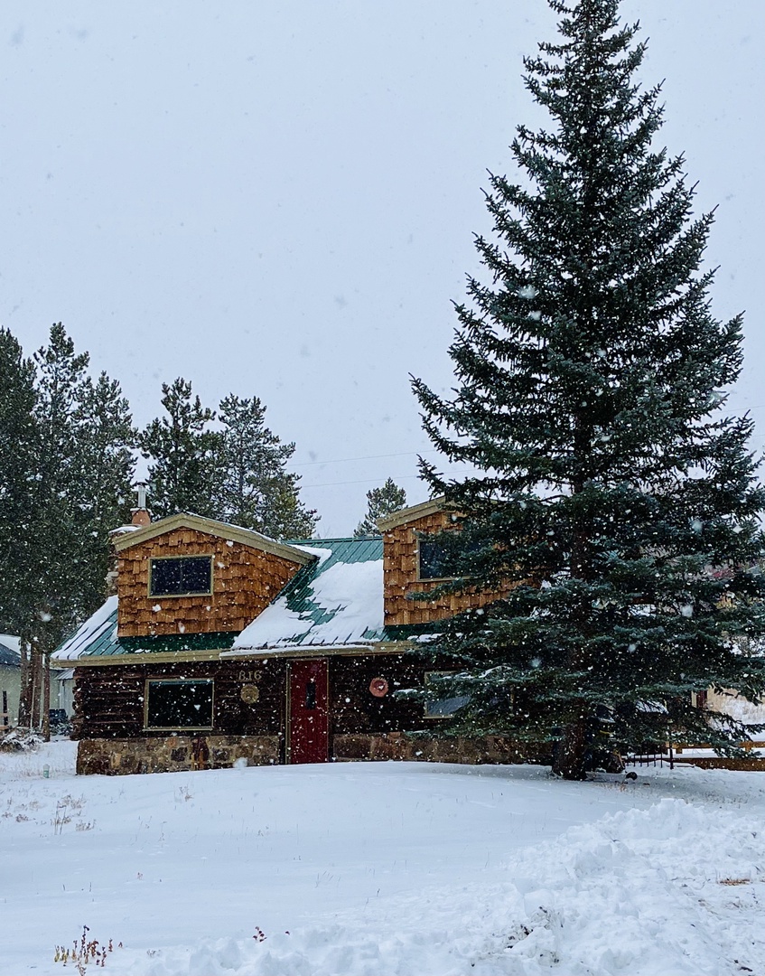 Cabin in Snow