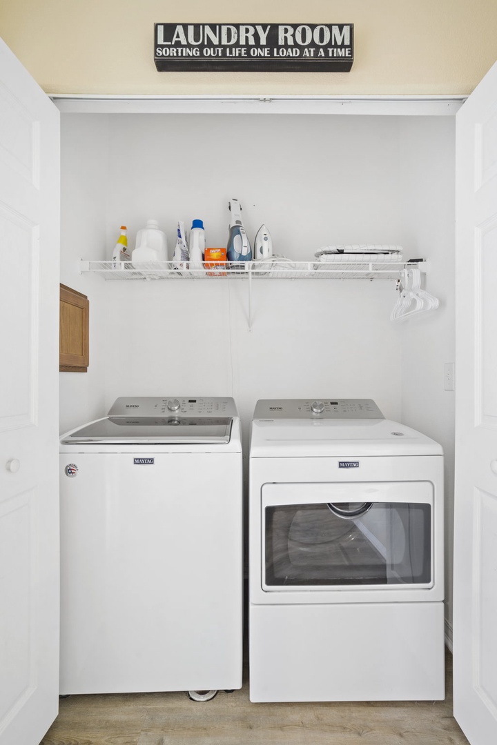 Laundry closet