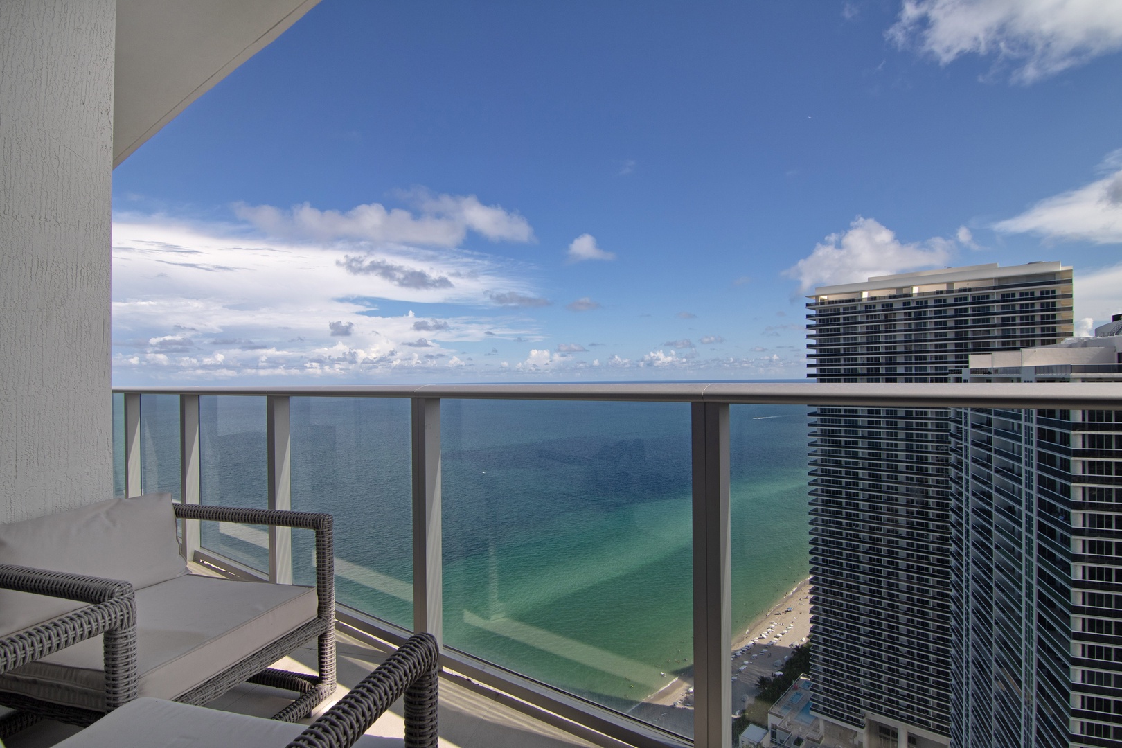 Enjoy dazzling ocean views from your very own private balcony