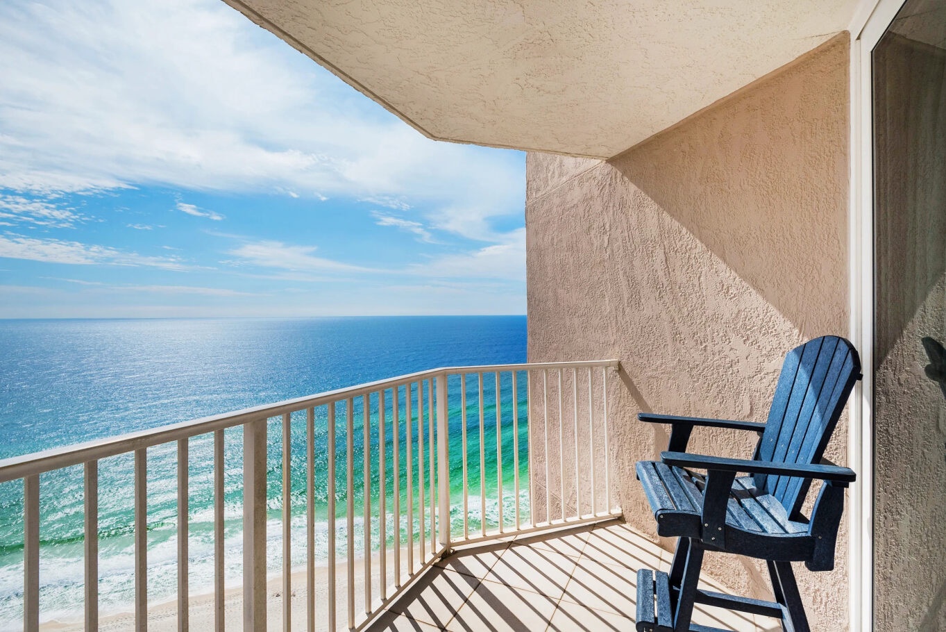 Enjoy stunning ocean views from your very own private balcony