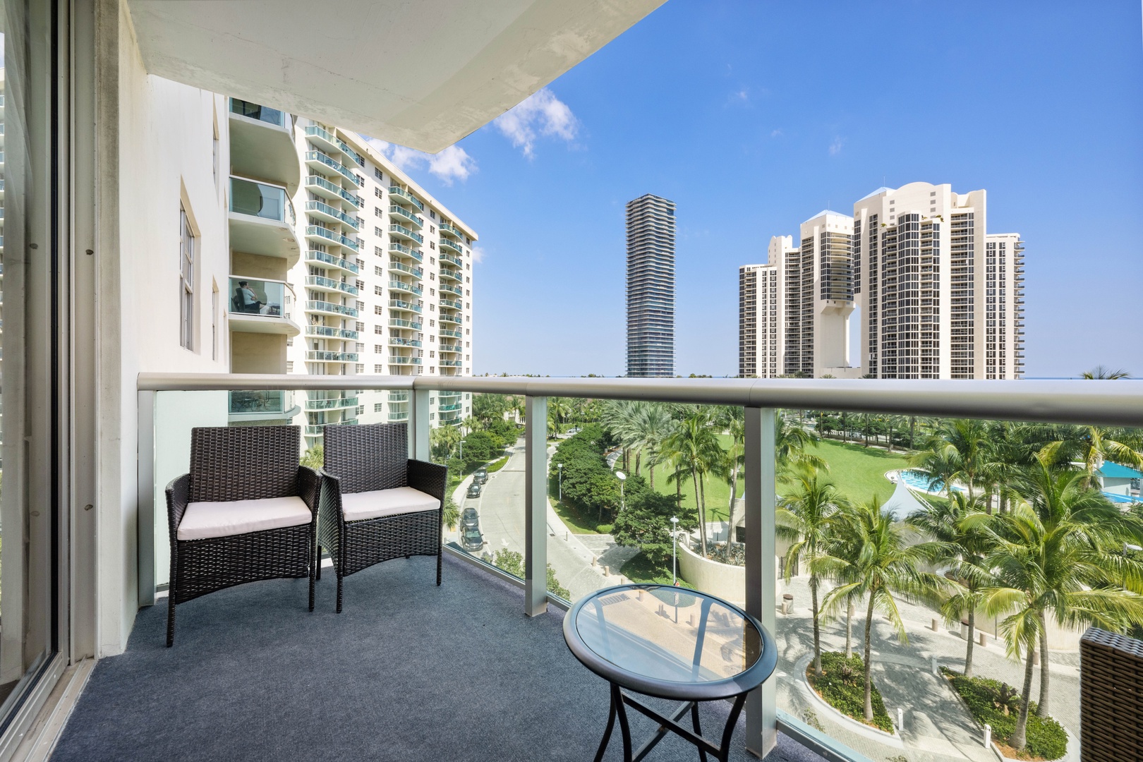 Indulge in the fresh air and stunning views from the balcony