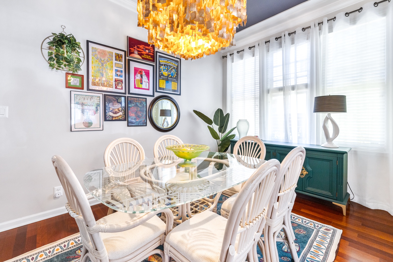 Dining room with table and seating for 6