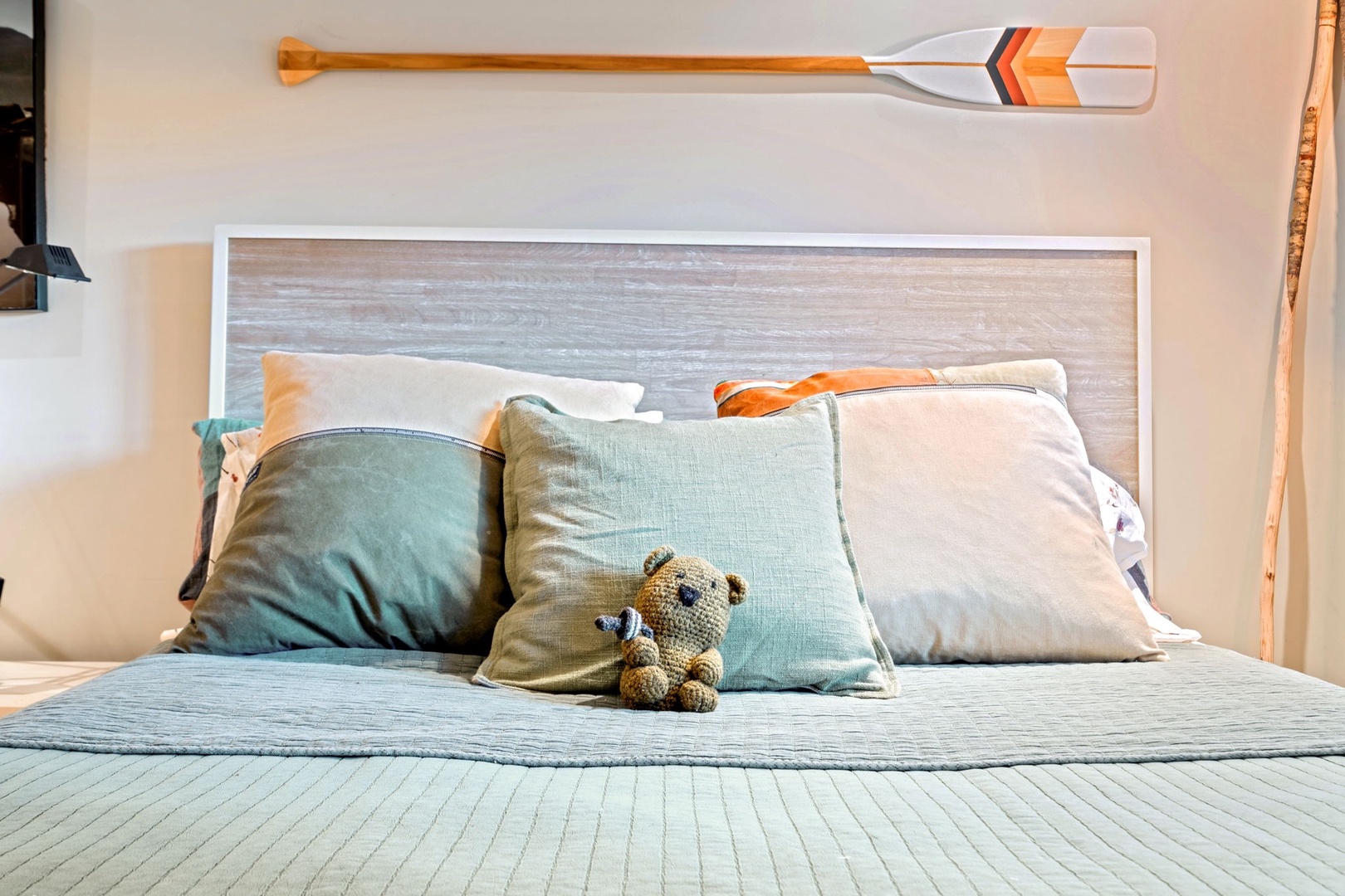 Curl up and relax in this inviting and comfy queen bedroom