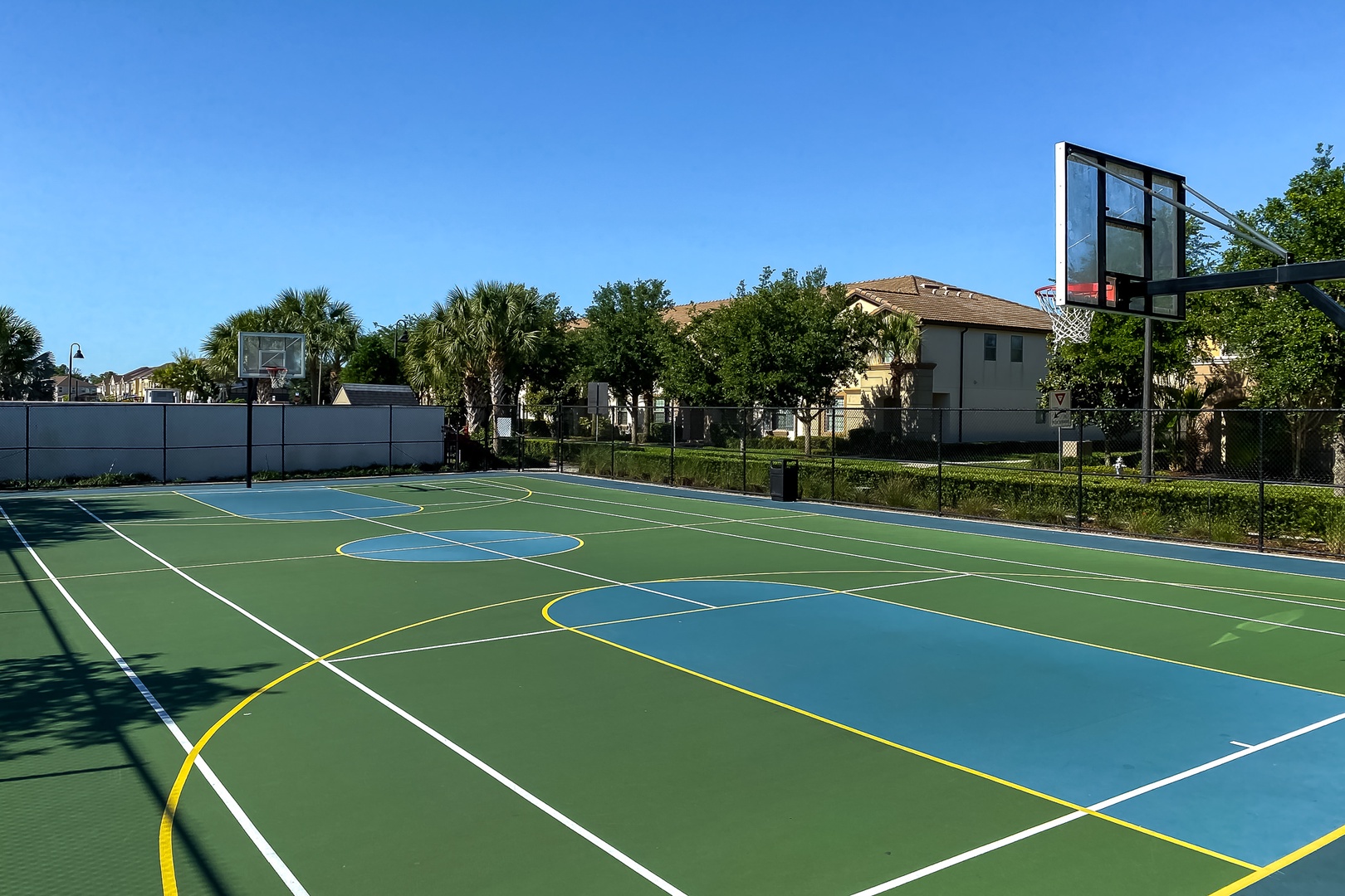 Resort tennis court