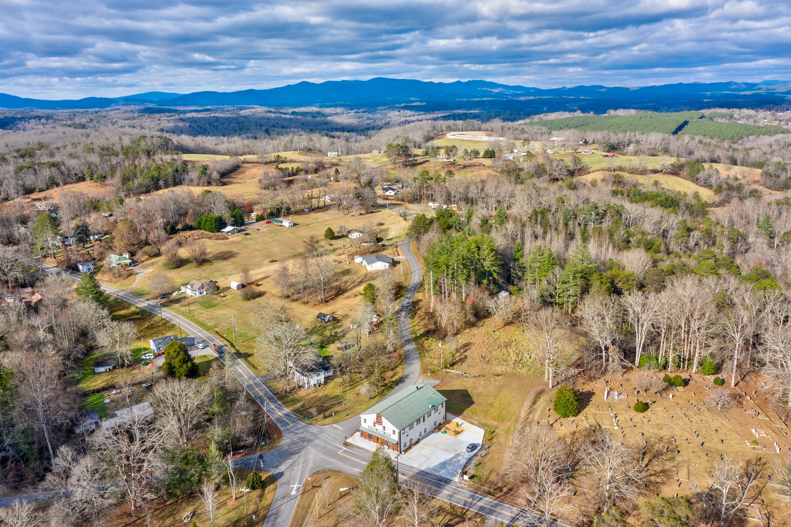 Beautiful Blue Ridge Mountain Range