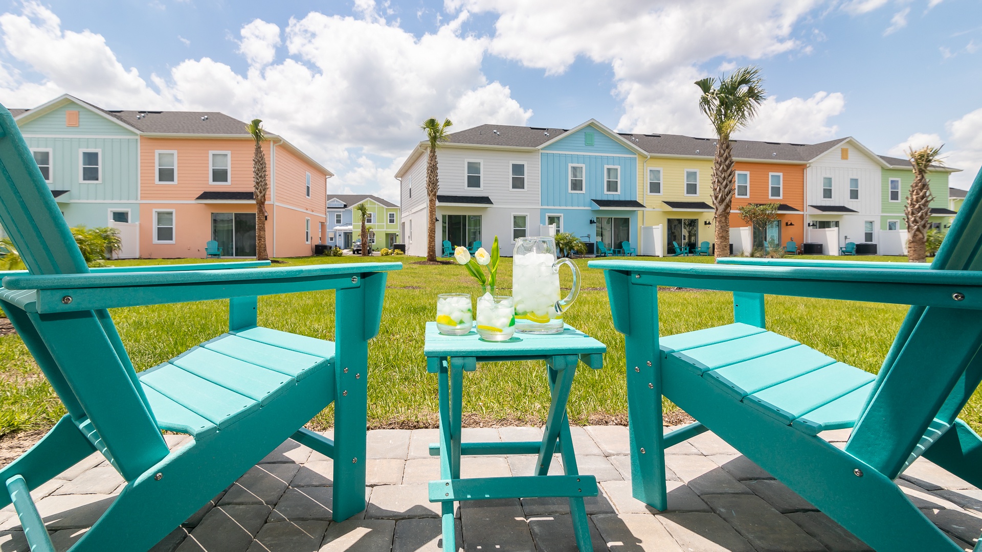 Lounge the day away in Margaritaville out back, with Adirondack seating for 2
