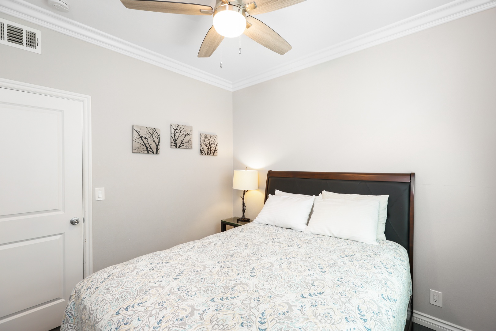 Recharge in the second bedroom retreat, which includes a queen bed