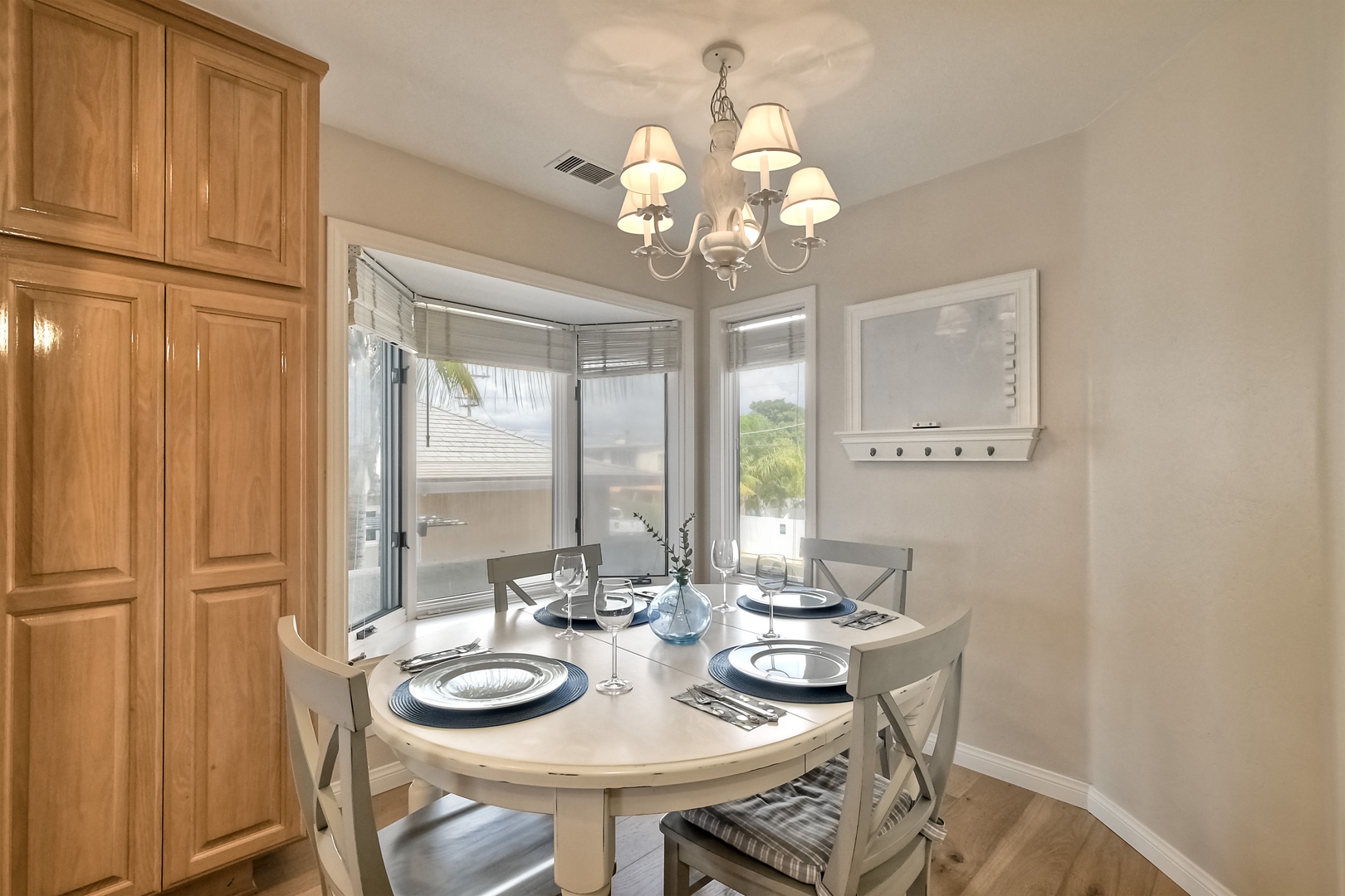 The updated kitchen is spacious & offers all the comforts of home