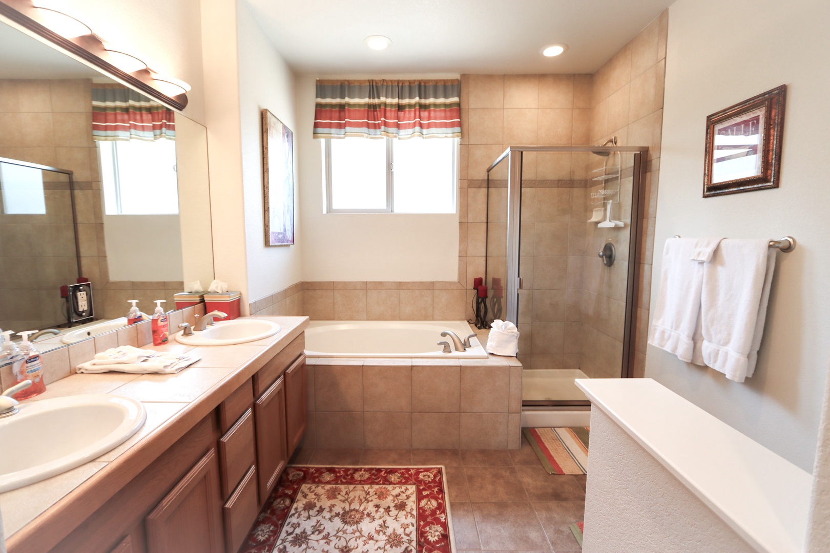 Master Bathroom with Shower and Tub combo