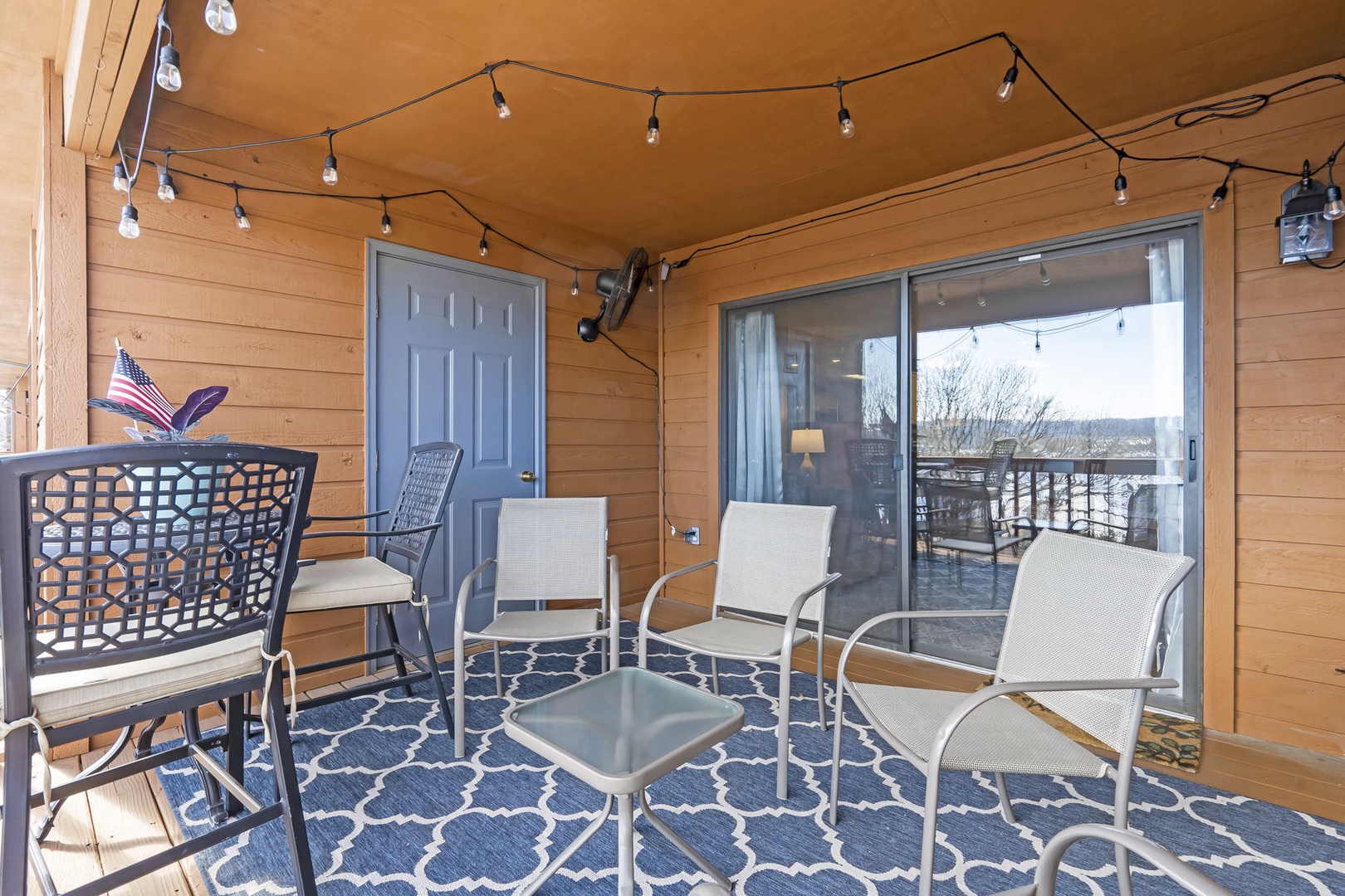 Balcony with outdoor seating and amazing views