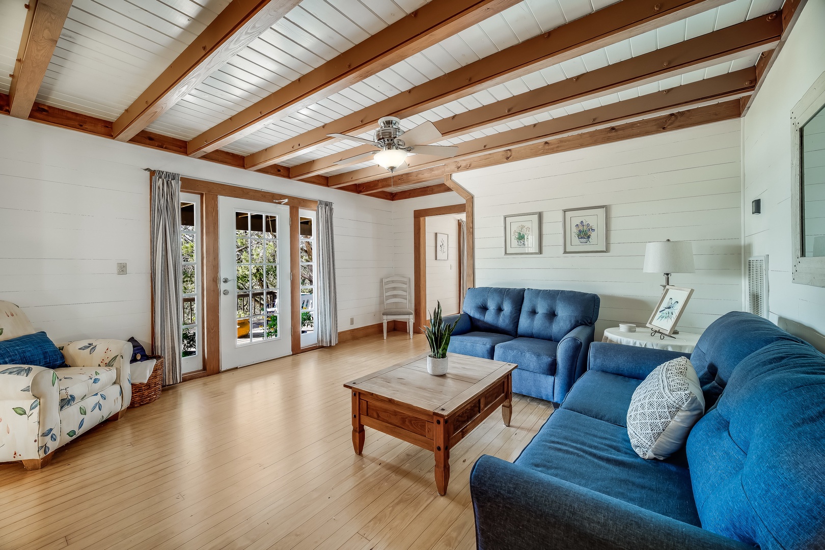 Living room with access to outdoors