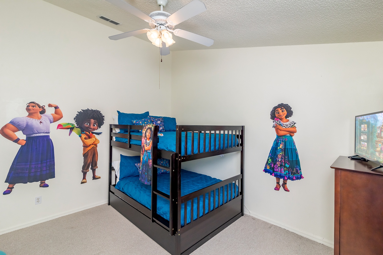 Bedroom #2 with Full over Full Bunk Beds with Twin Trundle
