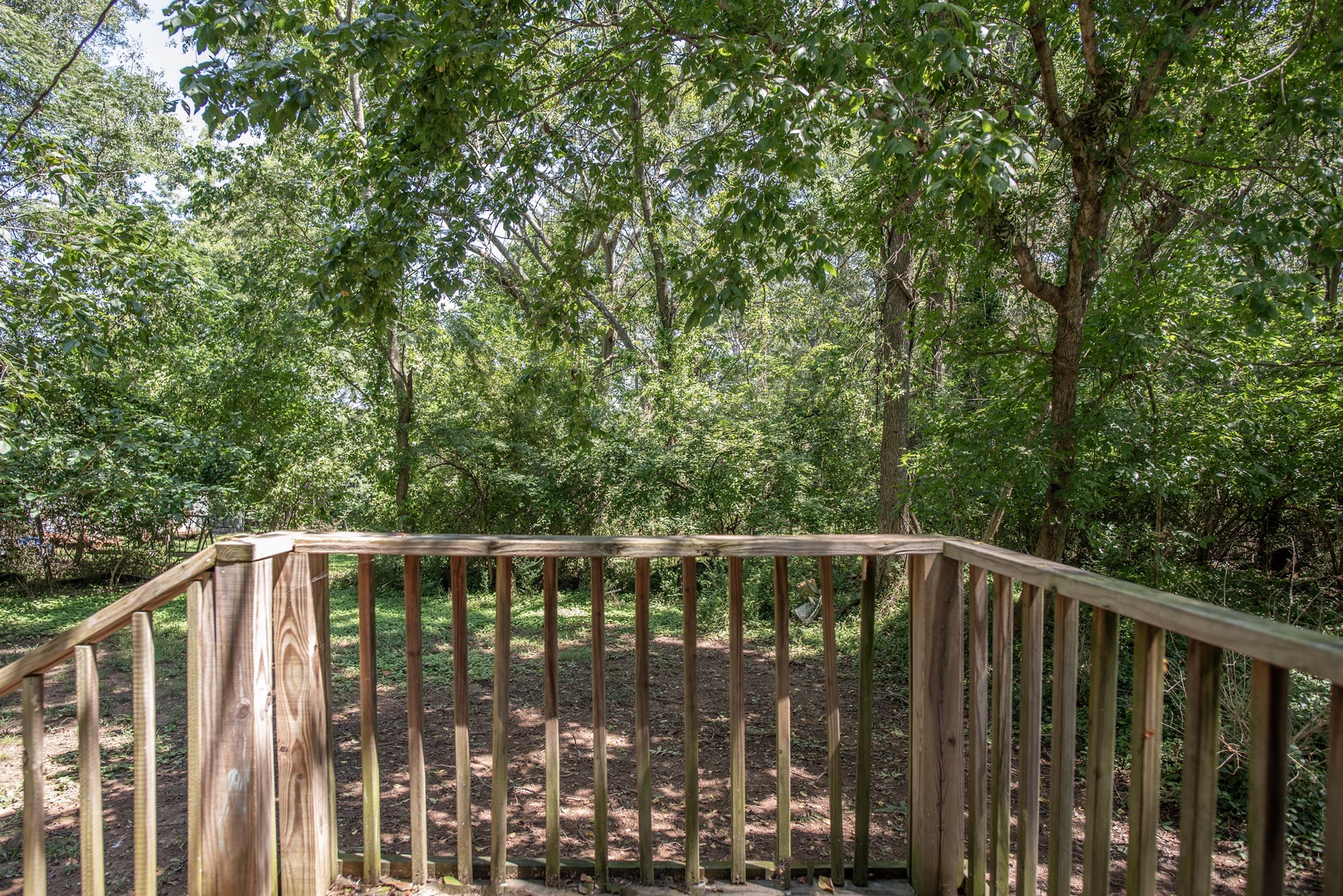 Enjoy the fresh air & shade in the back yard