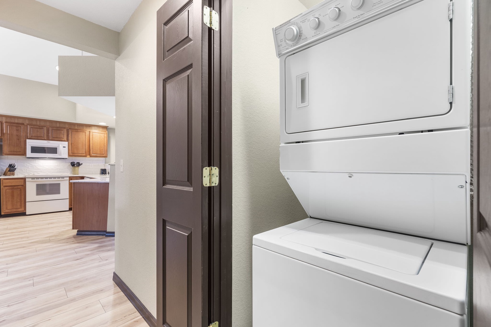 stackable washer and dryer for guest use
