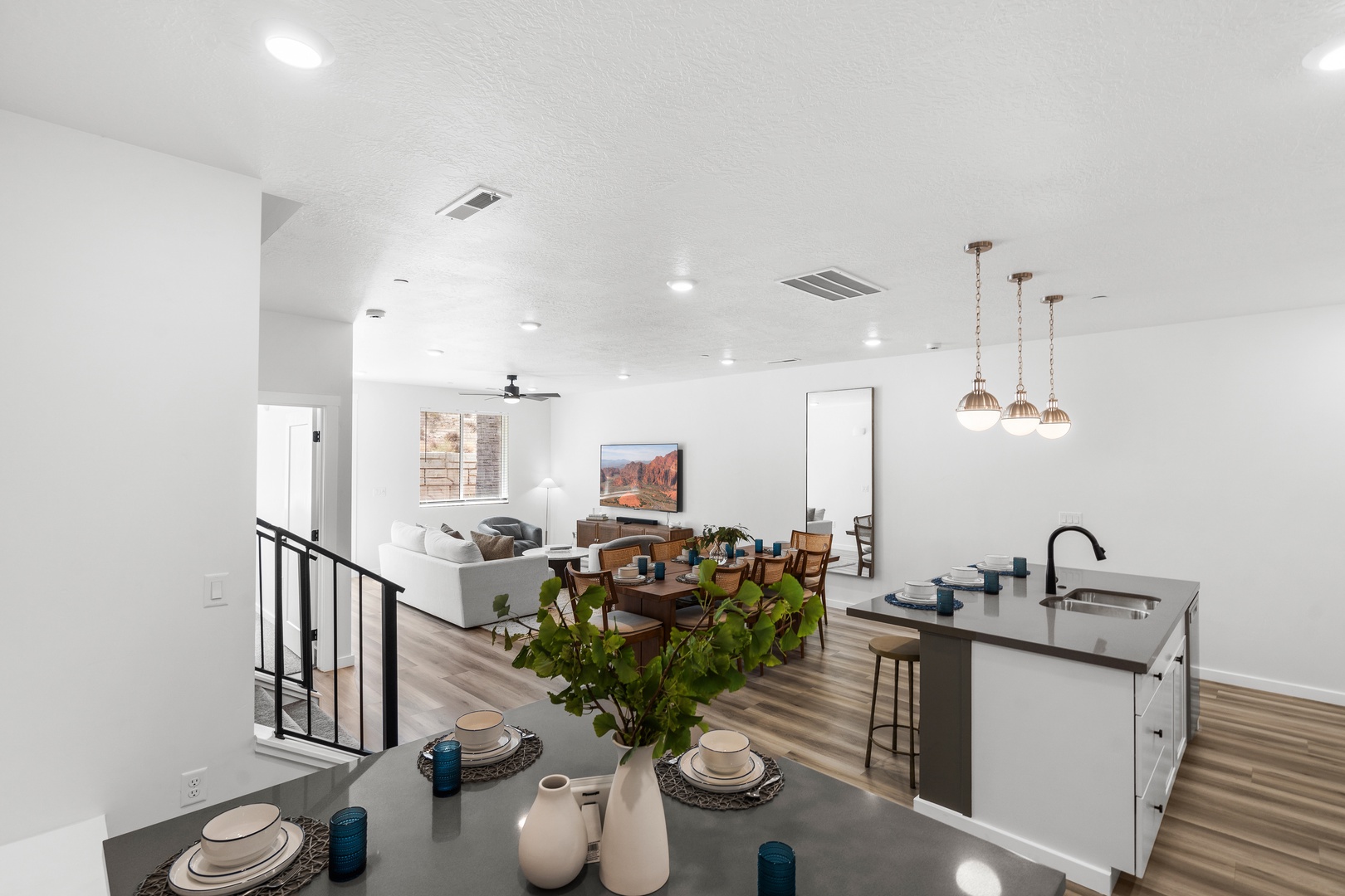 Enjoy the spacious flow of the open concept floor plan