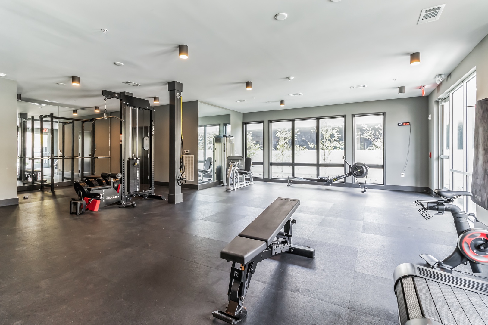 Crush your goals at the building’s fitness center!