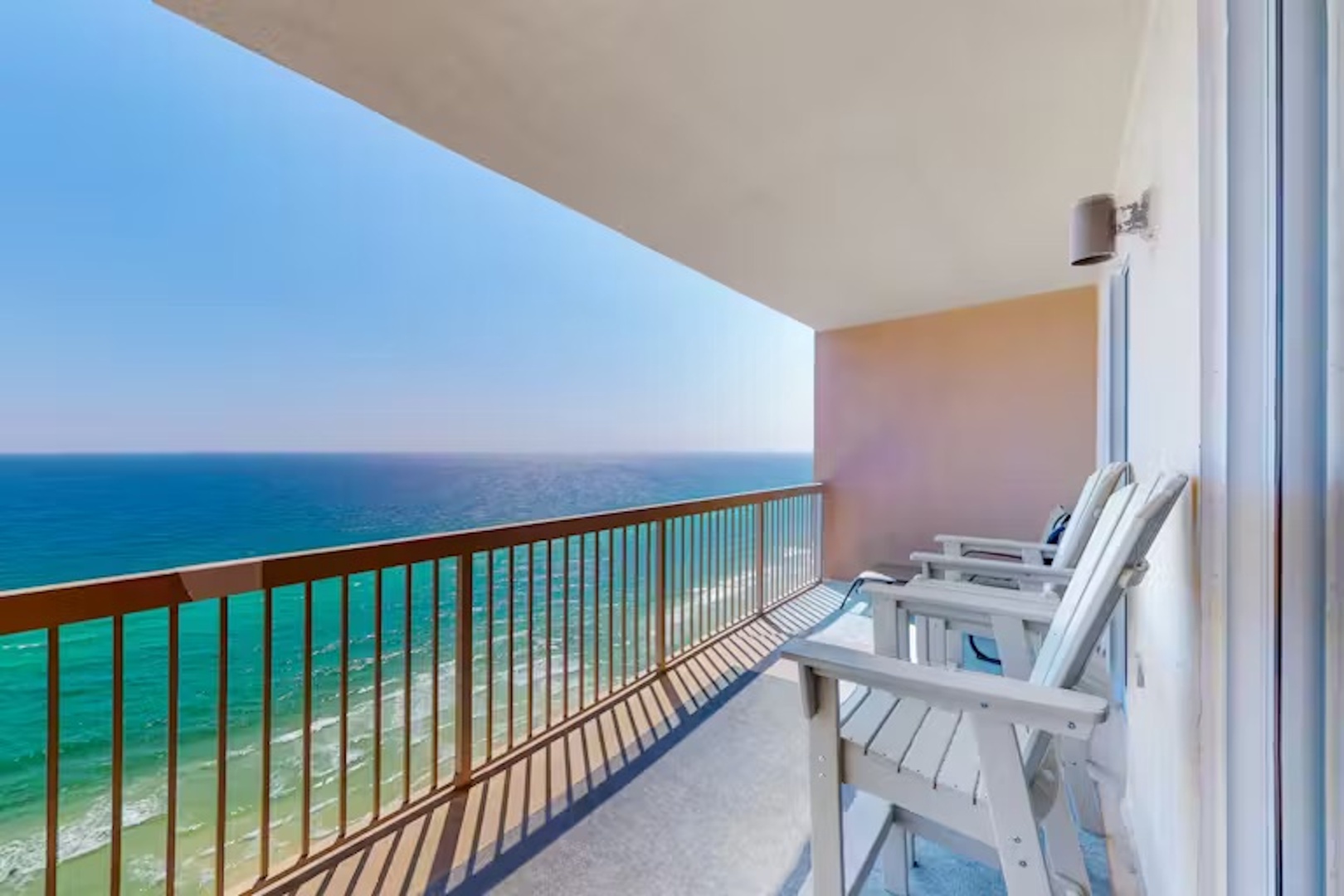 Lounge the day away with stunning ocean views on the balcony