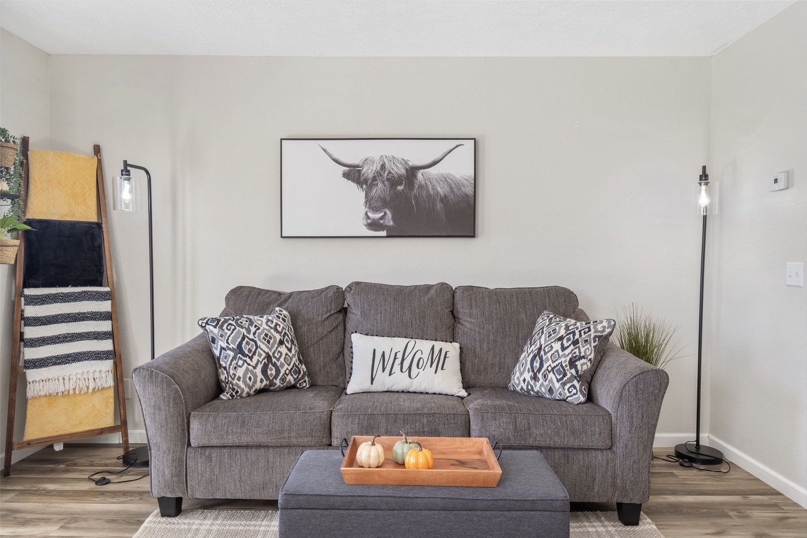 Comfortable seating in the living room for you and your guests