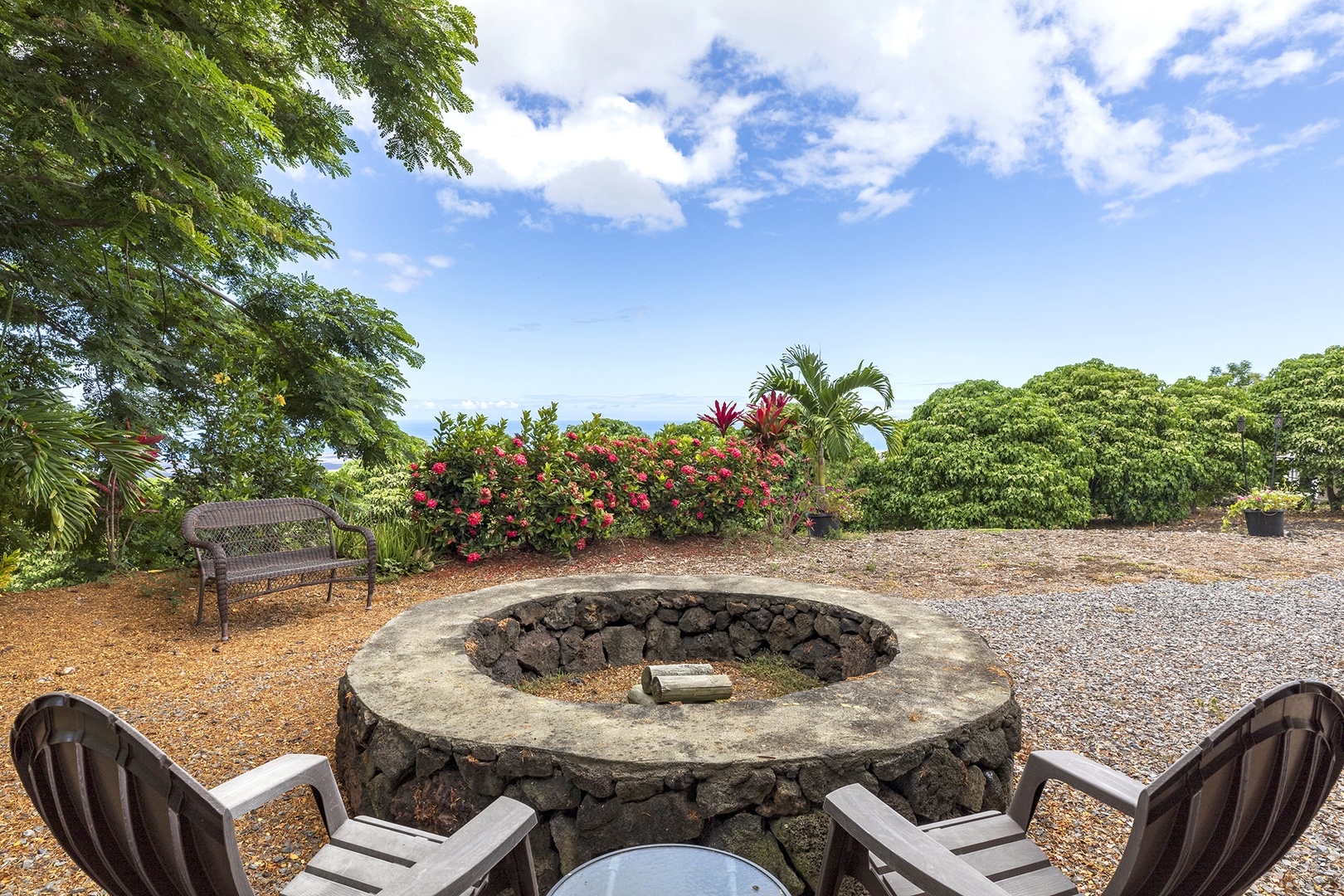 Firepit and outdoor seating