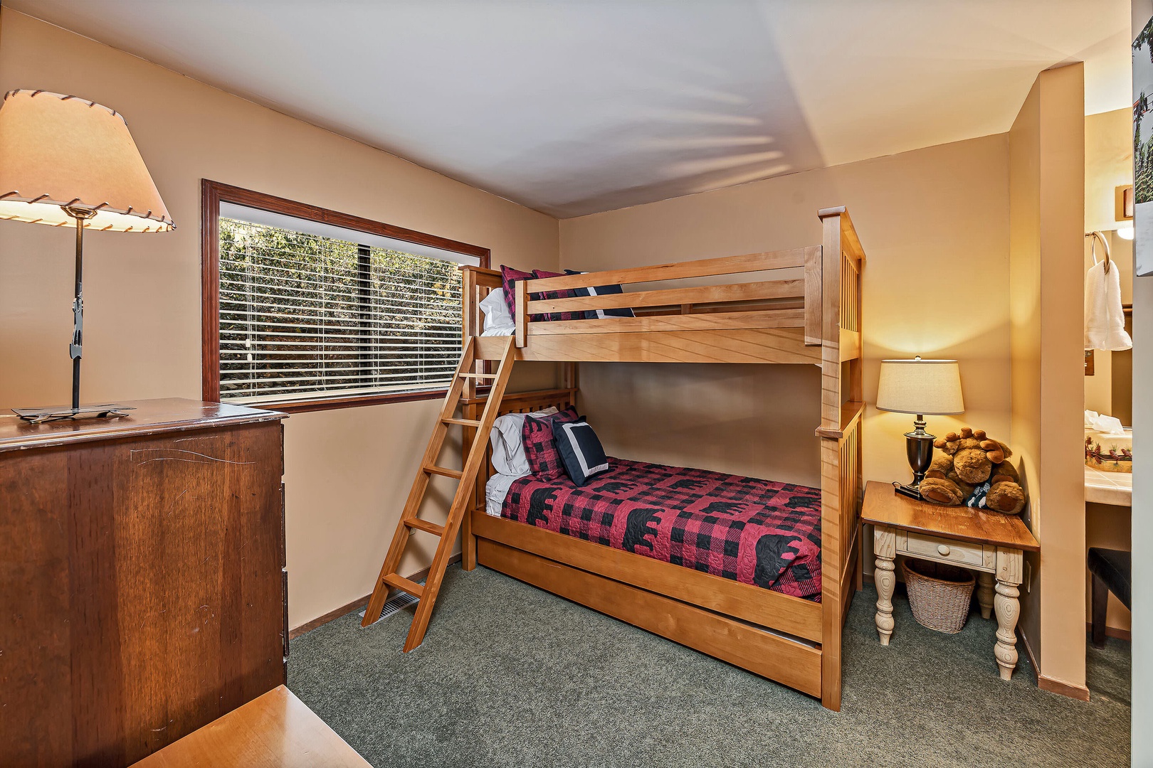 3rd bedroom: Twin bunk bed with trundle