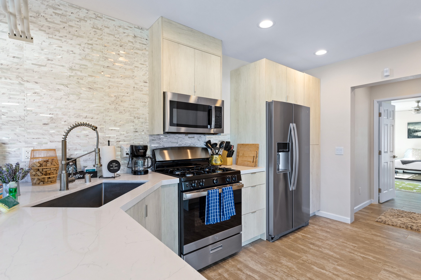 Kitchen stocked with your basics
