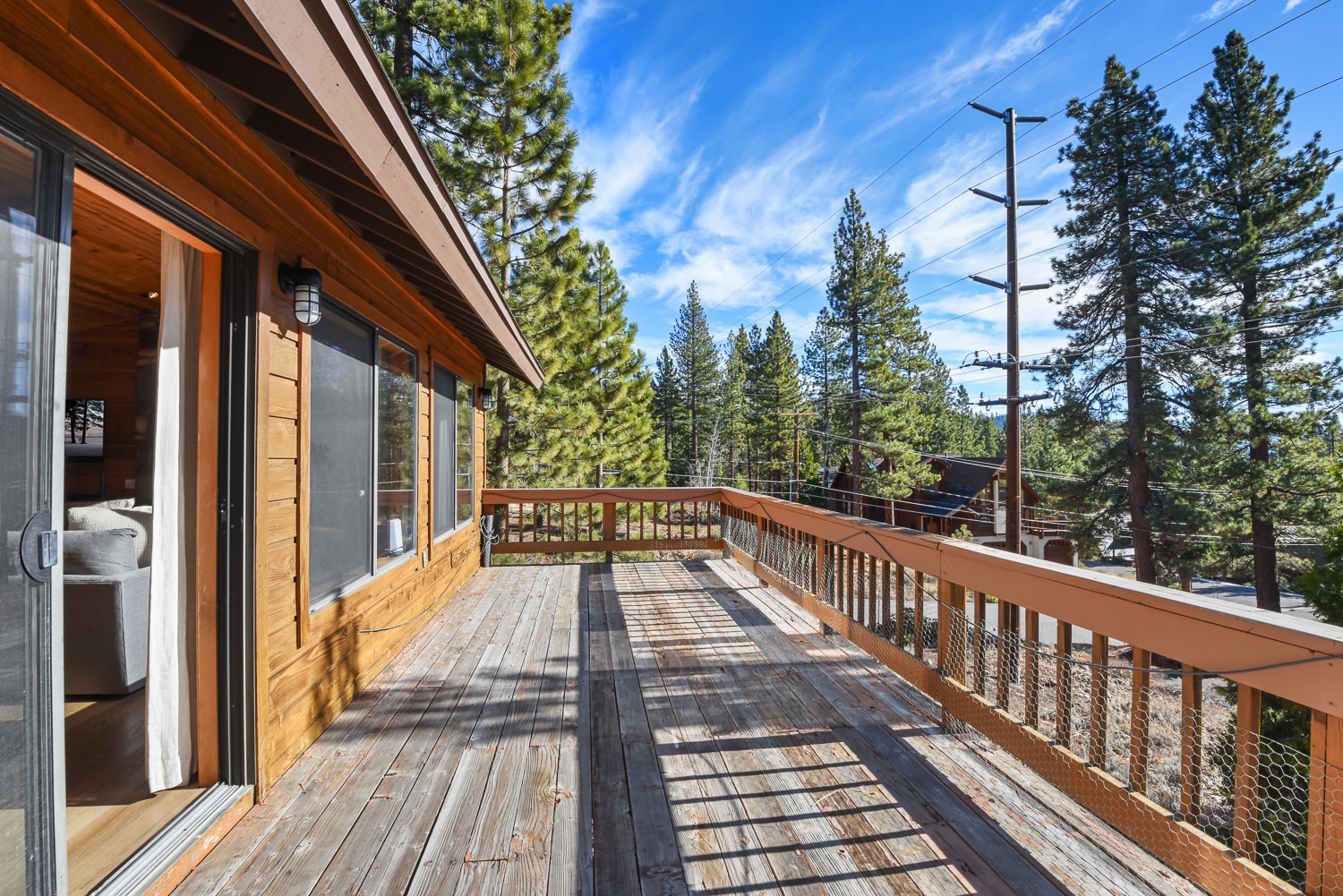 Expansive deck with a breathtaking view