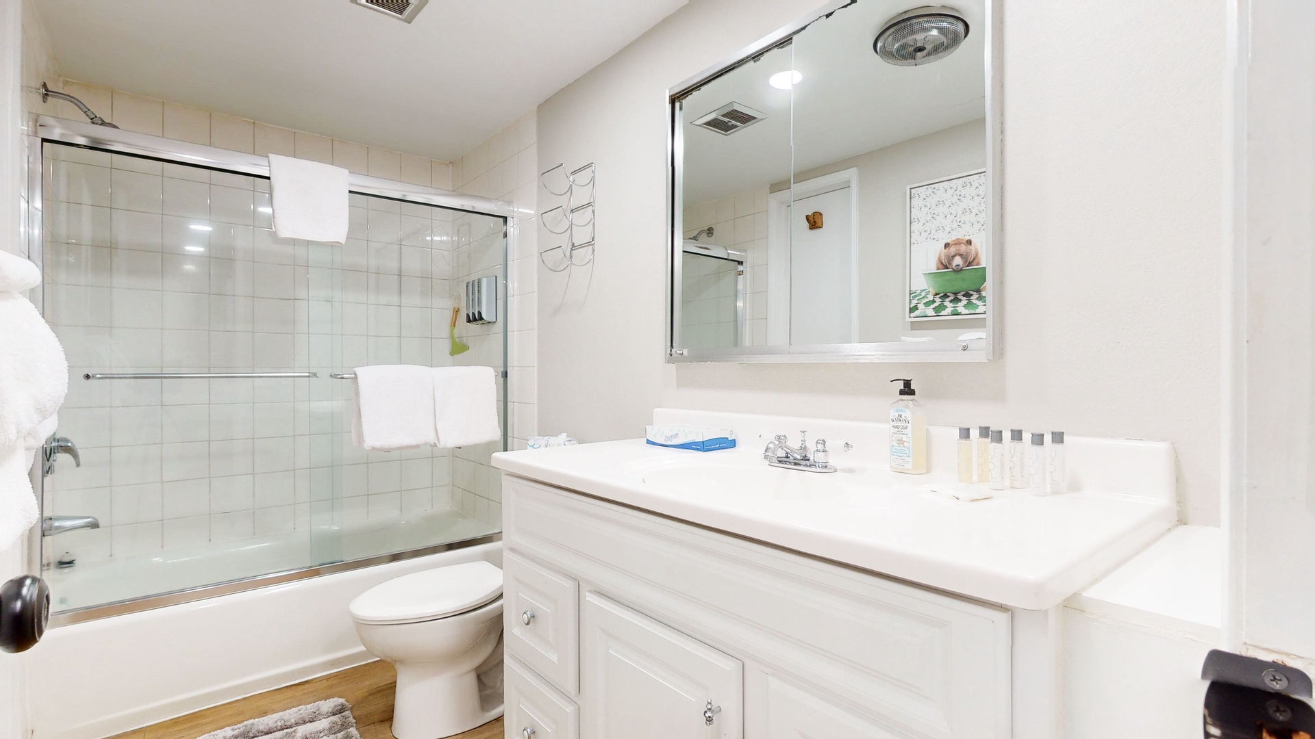 Shared bathroom 2 with shower tub combo