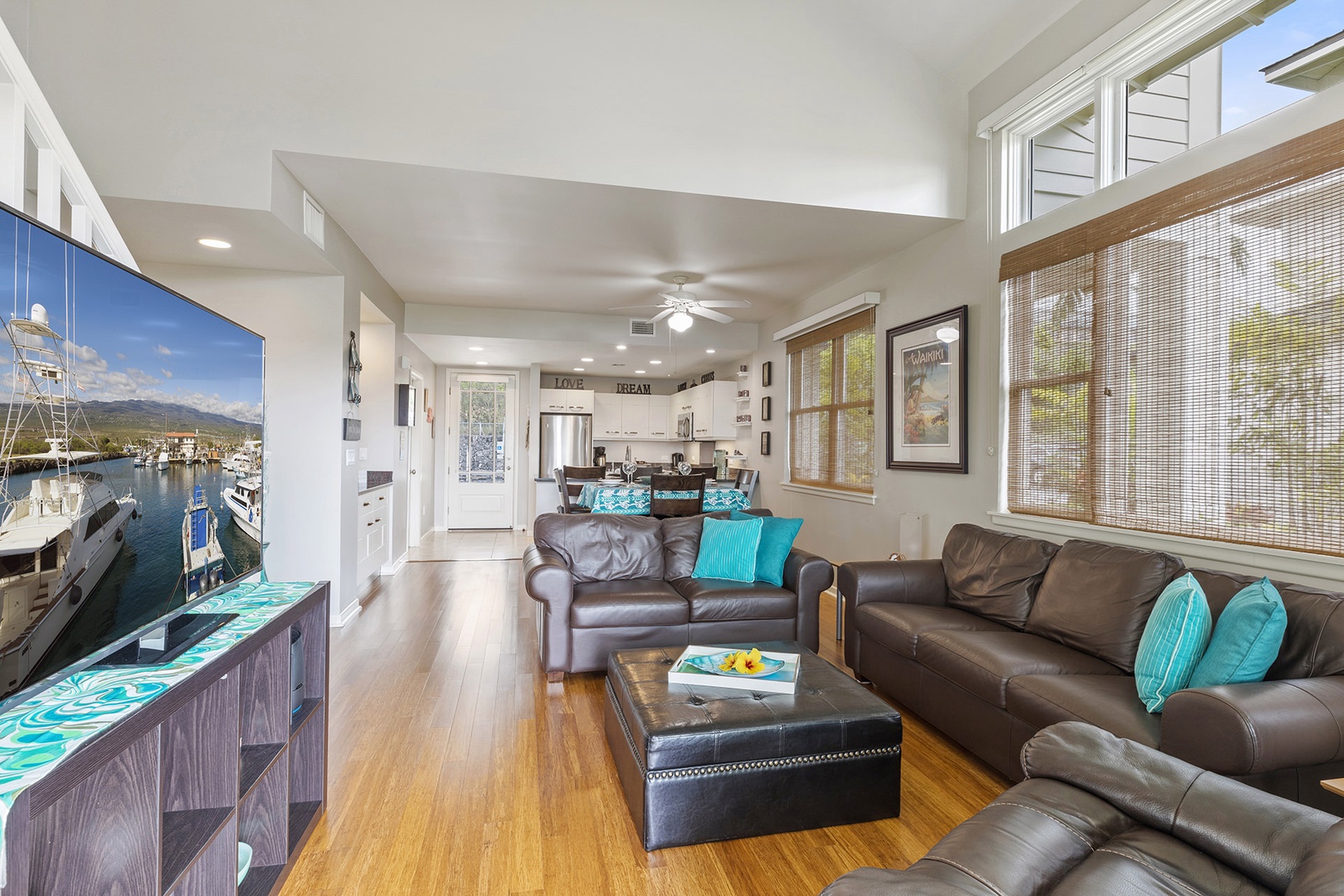 Ample seating and Smart TV