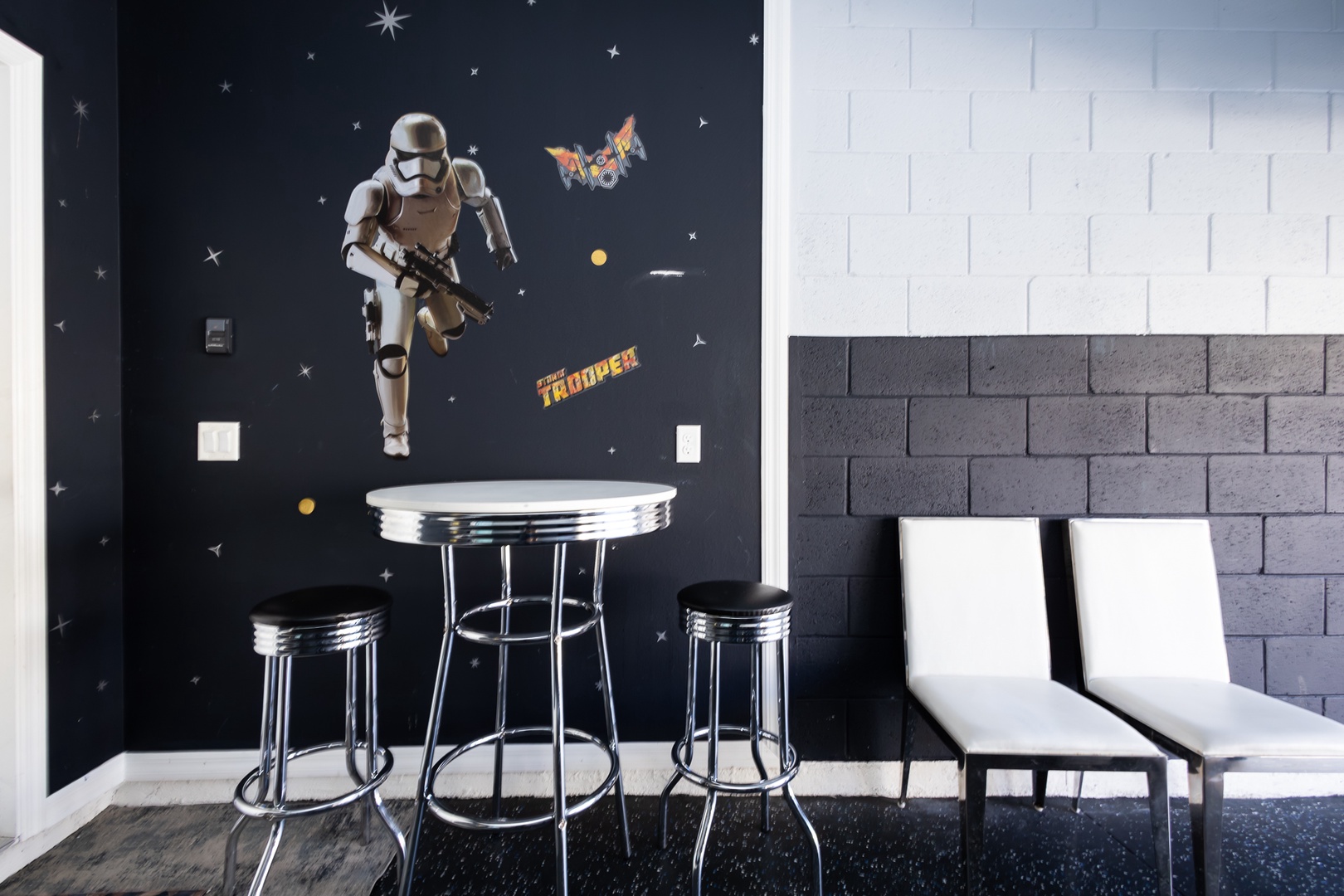 Unleash the Force in a Star Wars-themed game room!