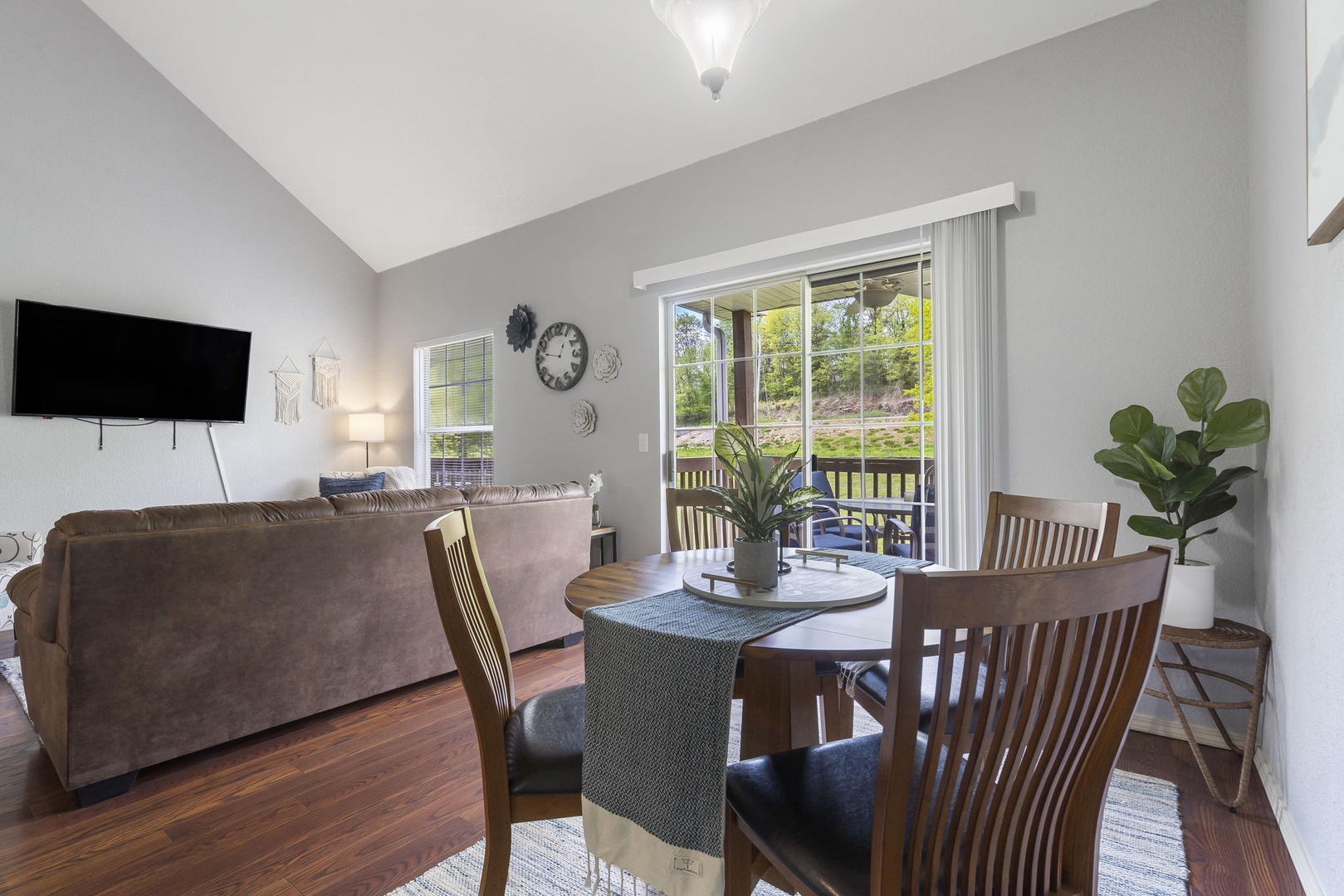 Dining and living area