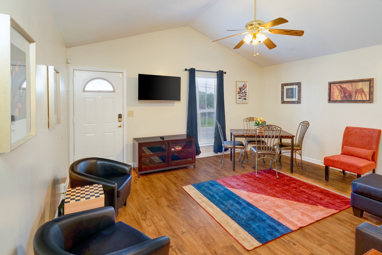 Dining and living area