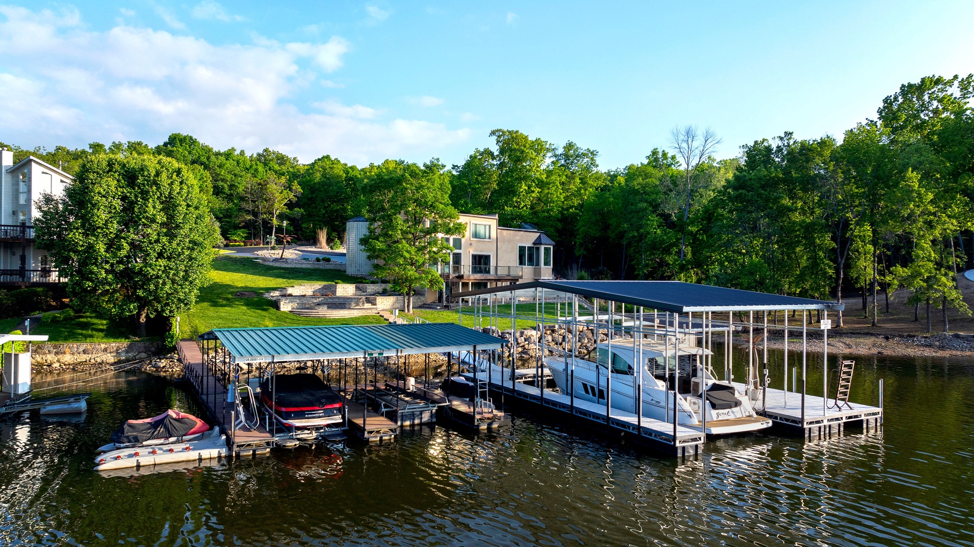 Waterside serenity is just a short walk away! Note: Boat Lift is no longer in the slip.