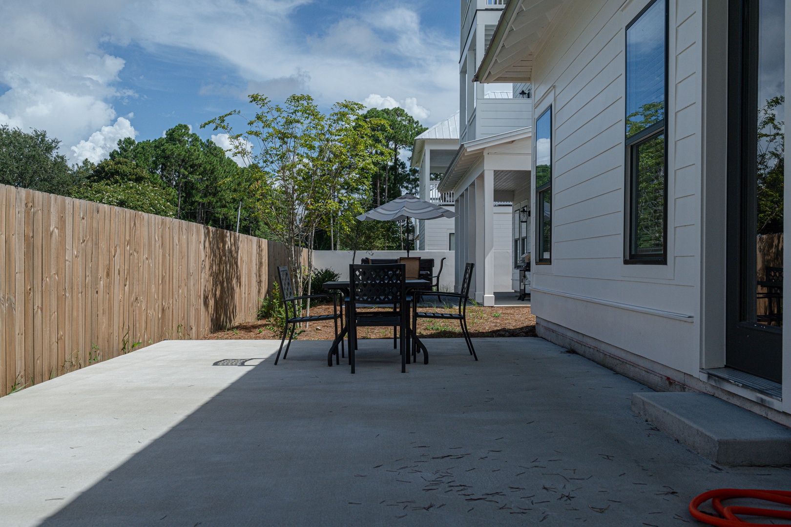 Back patio off of the kitchen