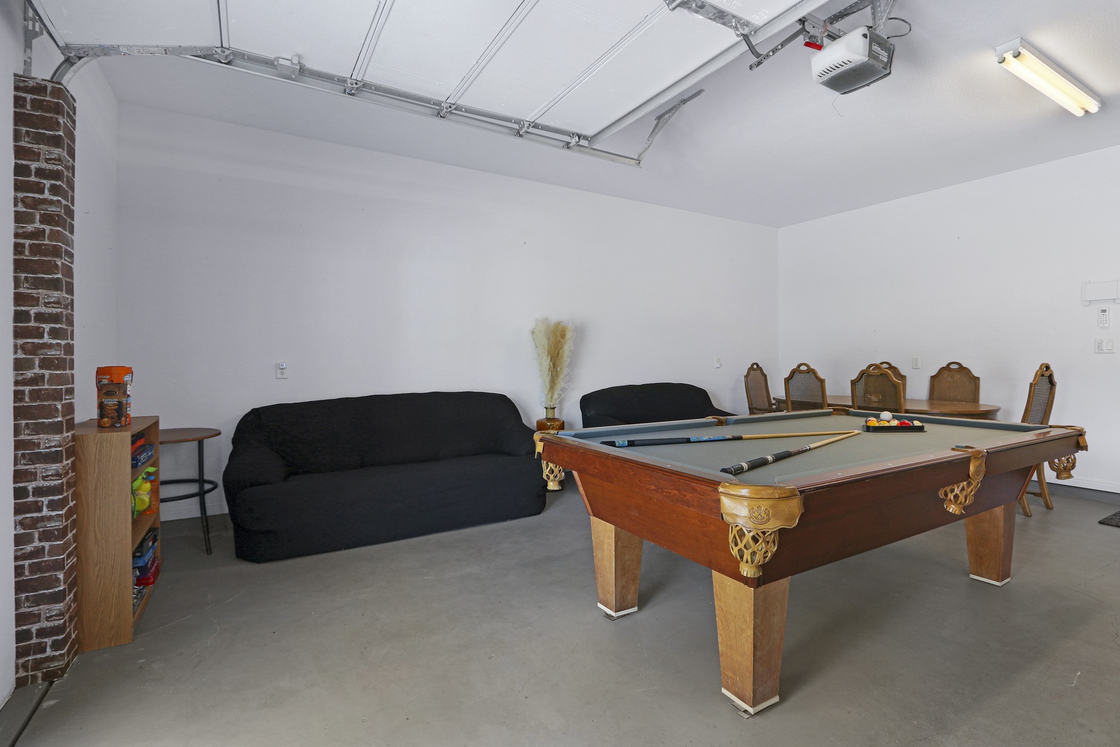 The 1st floor game room is the perfect hang-out spot with games & amenities