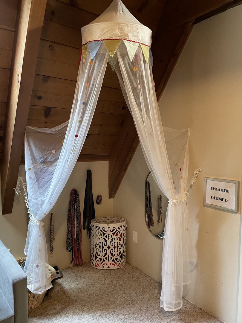 Theater corner in family room