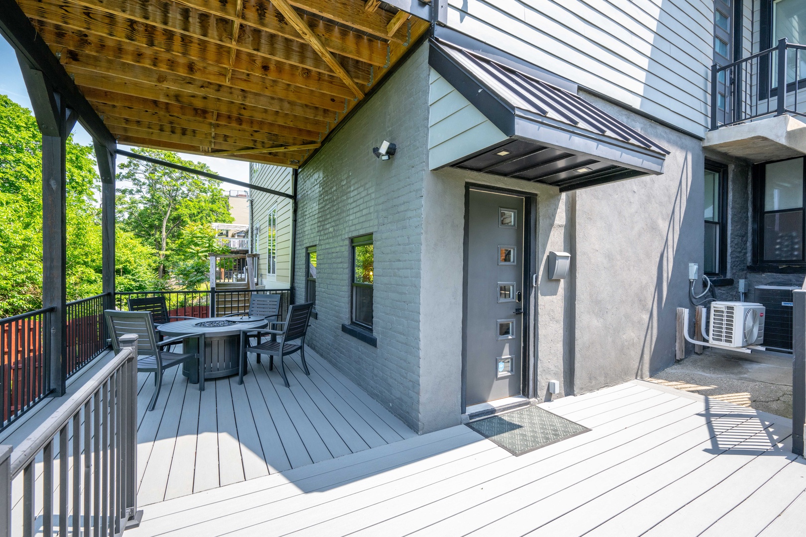 Lounge the day away or dine alfresco on the shaded deck