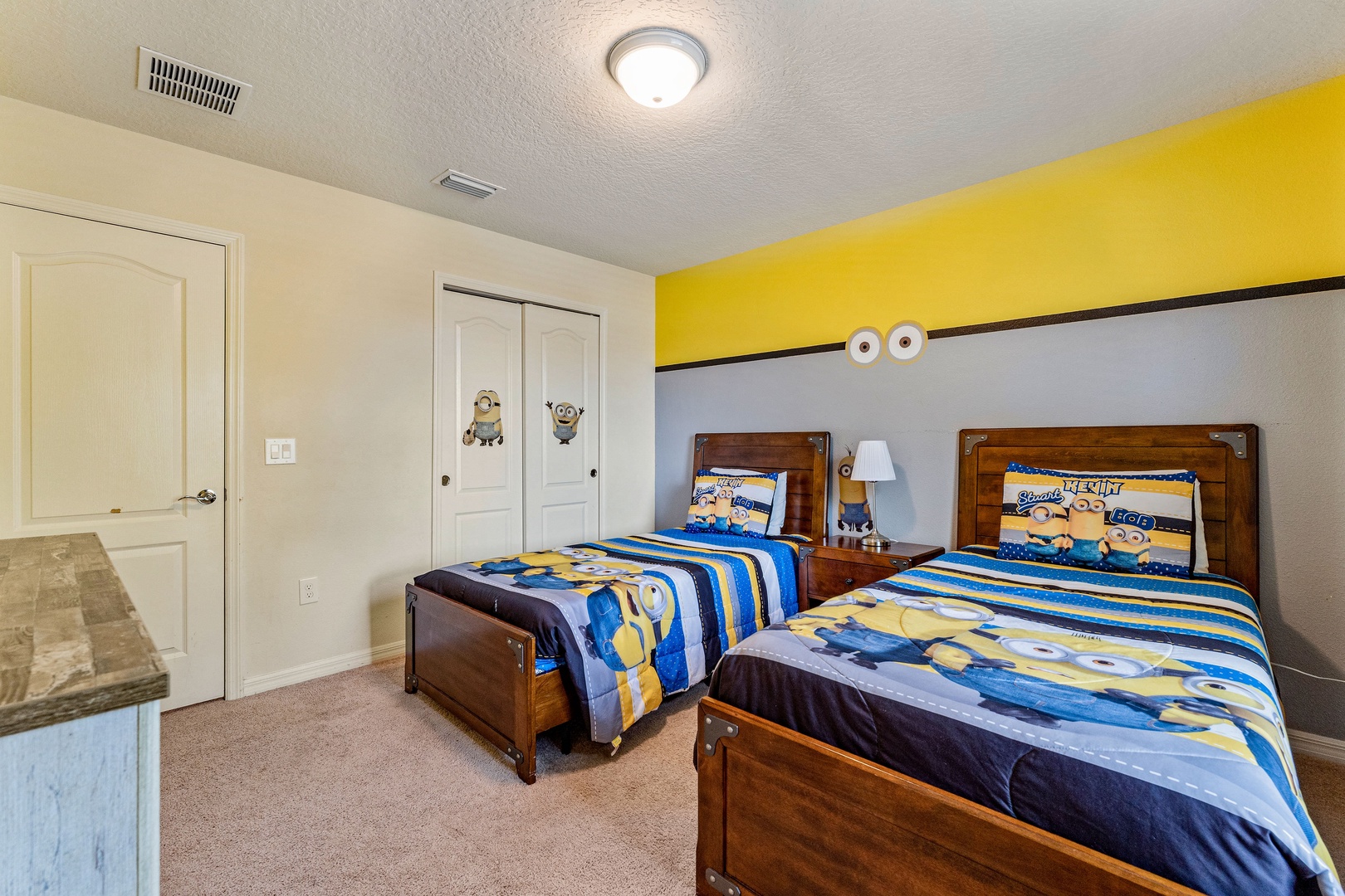 Bedroom 3 Minion themed with with 2 twin bed