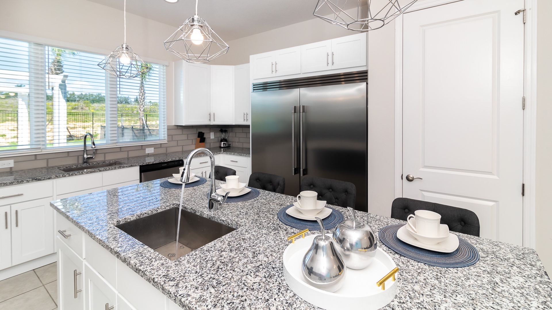 The fully equipped kitchen with everything you need to whip up delicious meals during your stay