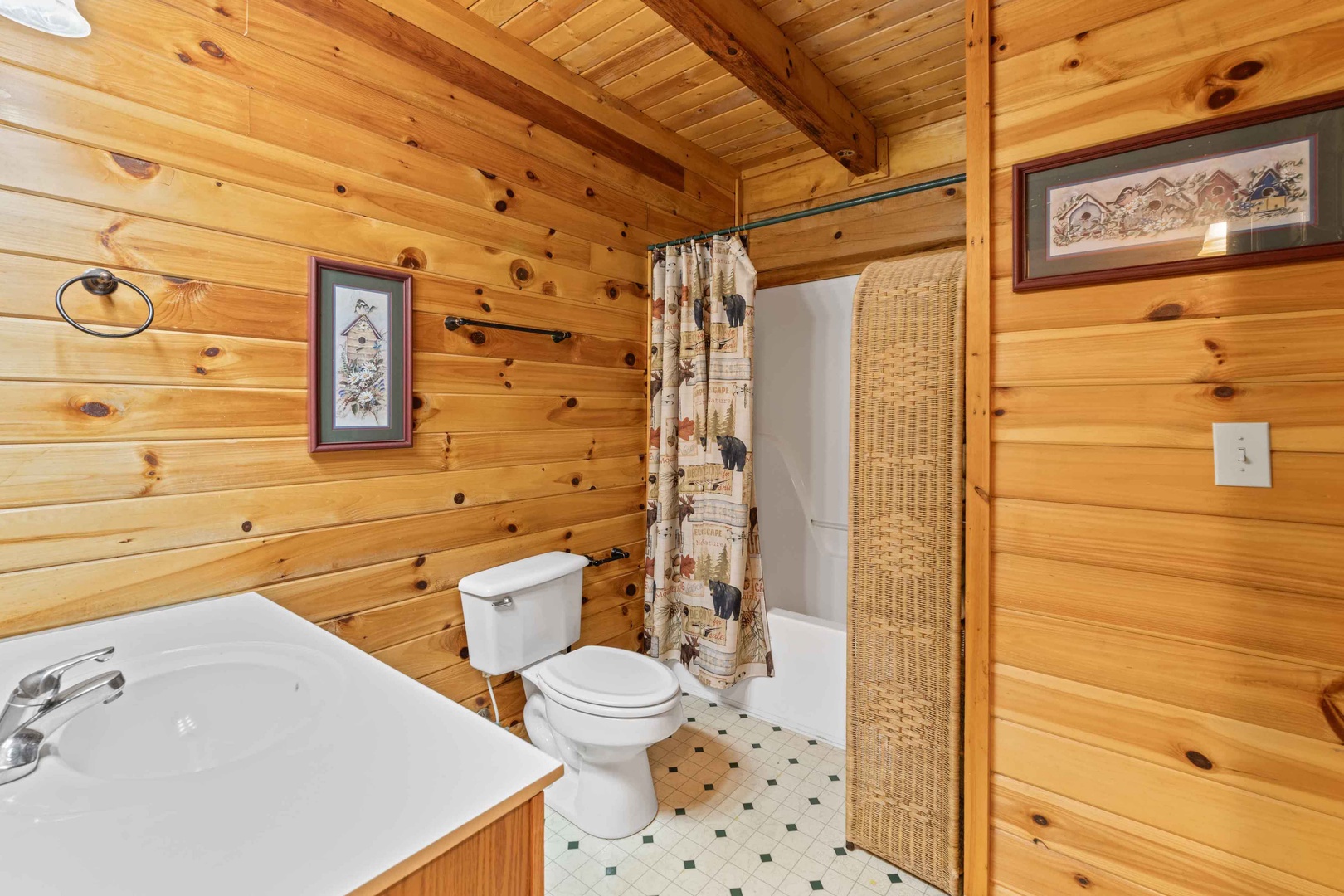 Jack & Jill with shower/tub combo