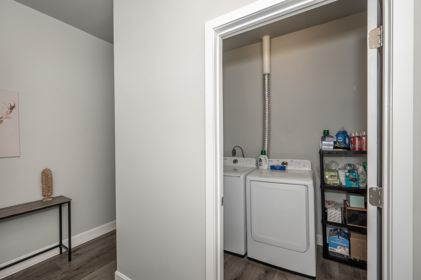 Private Laundry is available in a secluded laundry room off the entryway